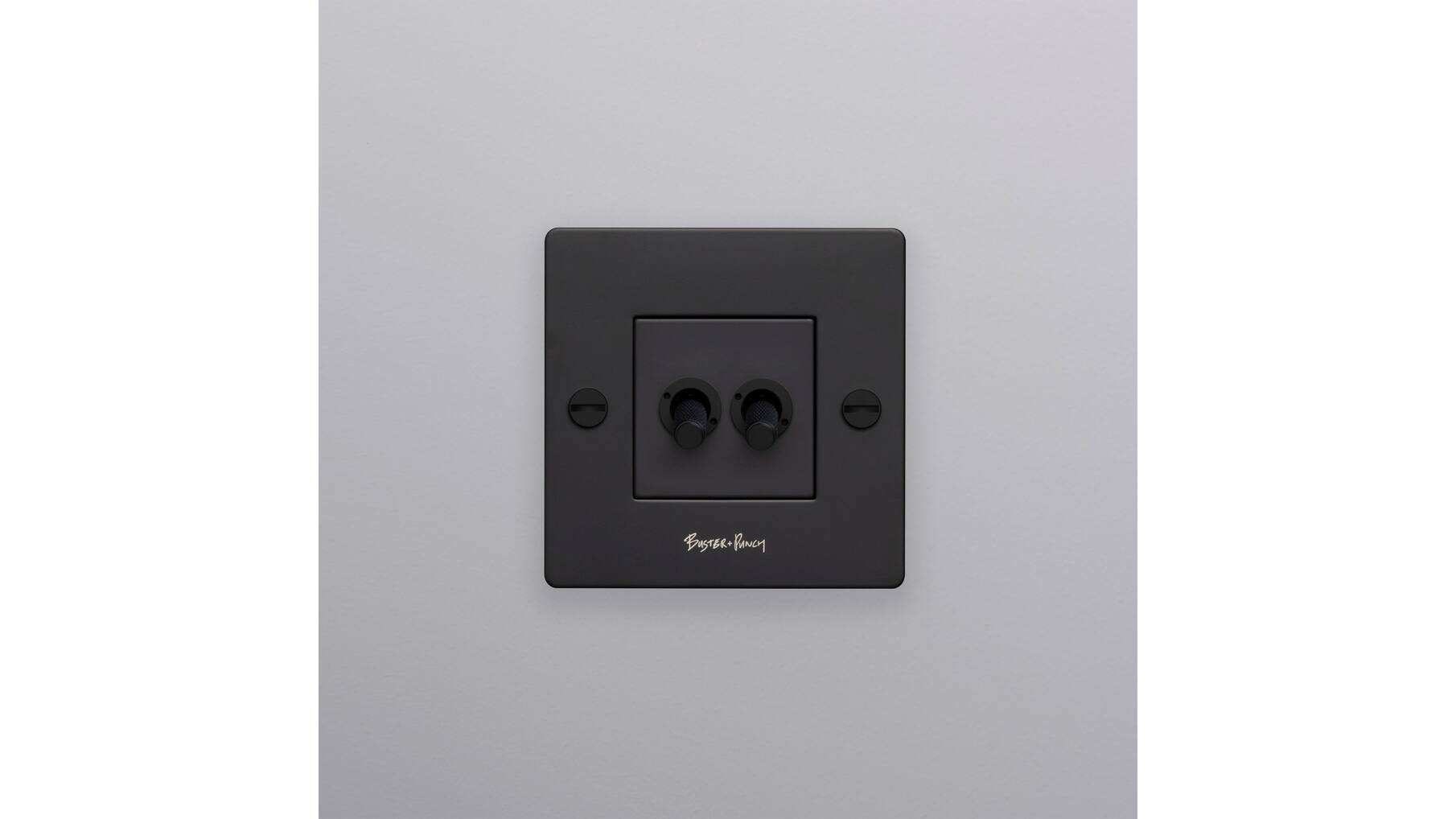 1G Double Toggle Switch/Black