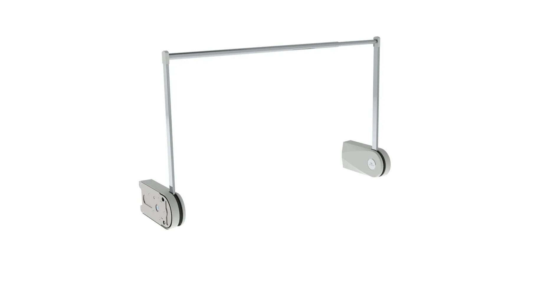 Kledinglift elektrisch grijs-daalt 70cm-kast 60-90cm breed