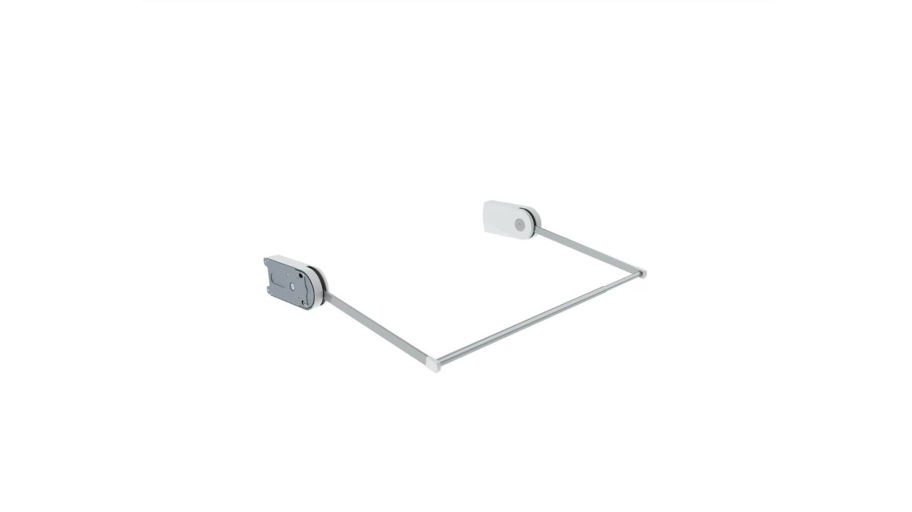 Kledinglift elektrisch grijs-daalt 70cm-kast 60-90cm breed