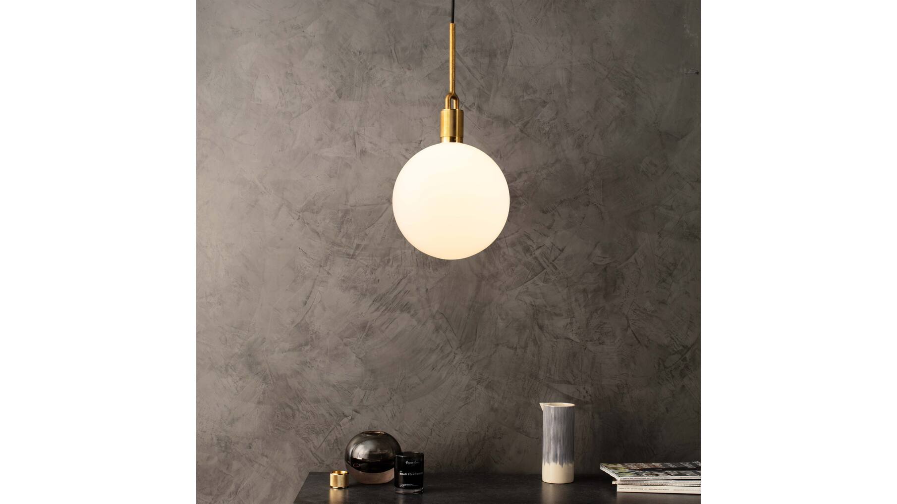 Forked Globe/Large 290Mm/Opal