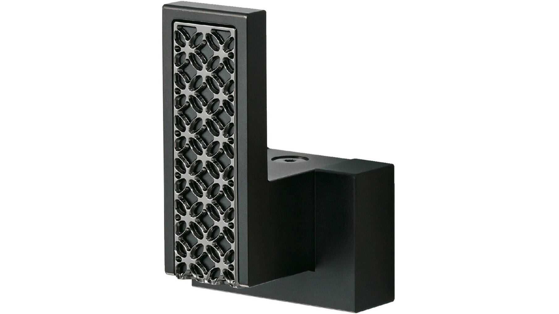 Jashaak zwart aluminium, decoratief, onzichtbare bevestiging