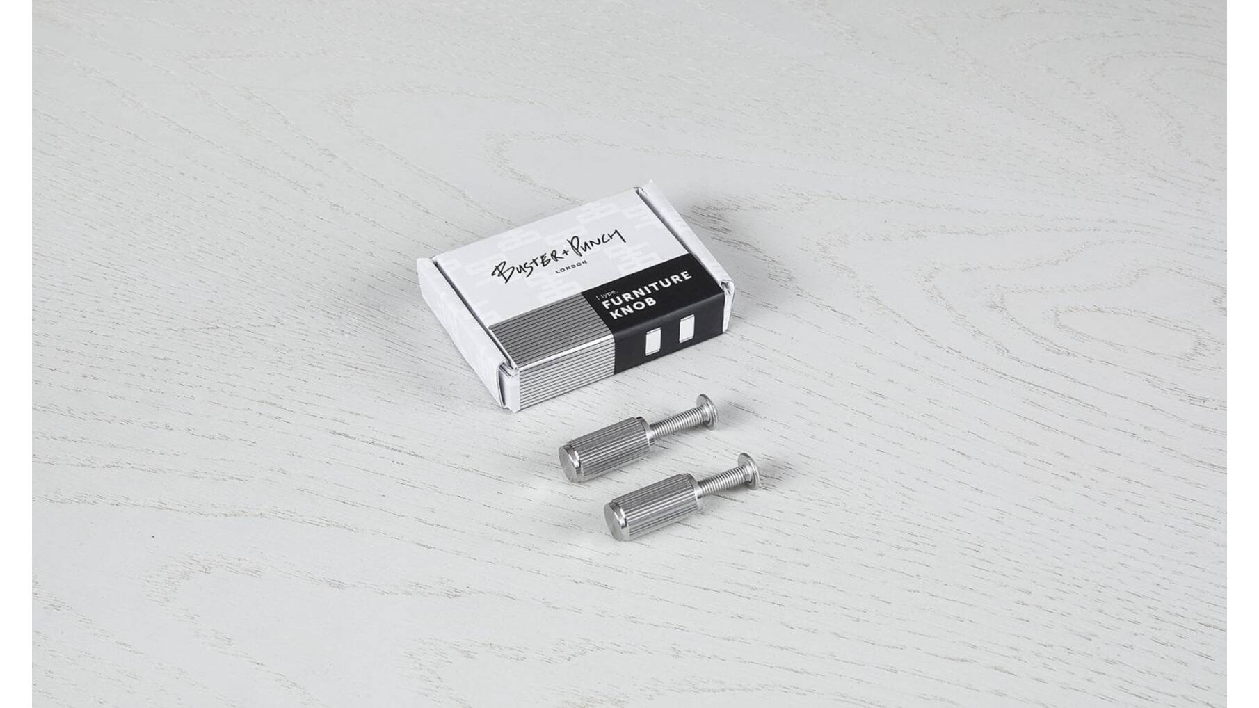 Furniture Knob/Linear/Set Of 2/Steel