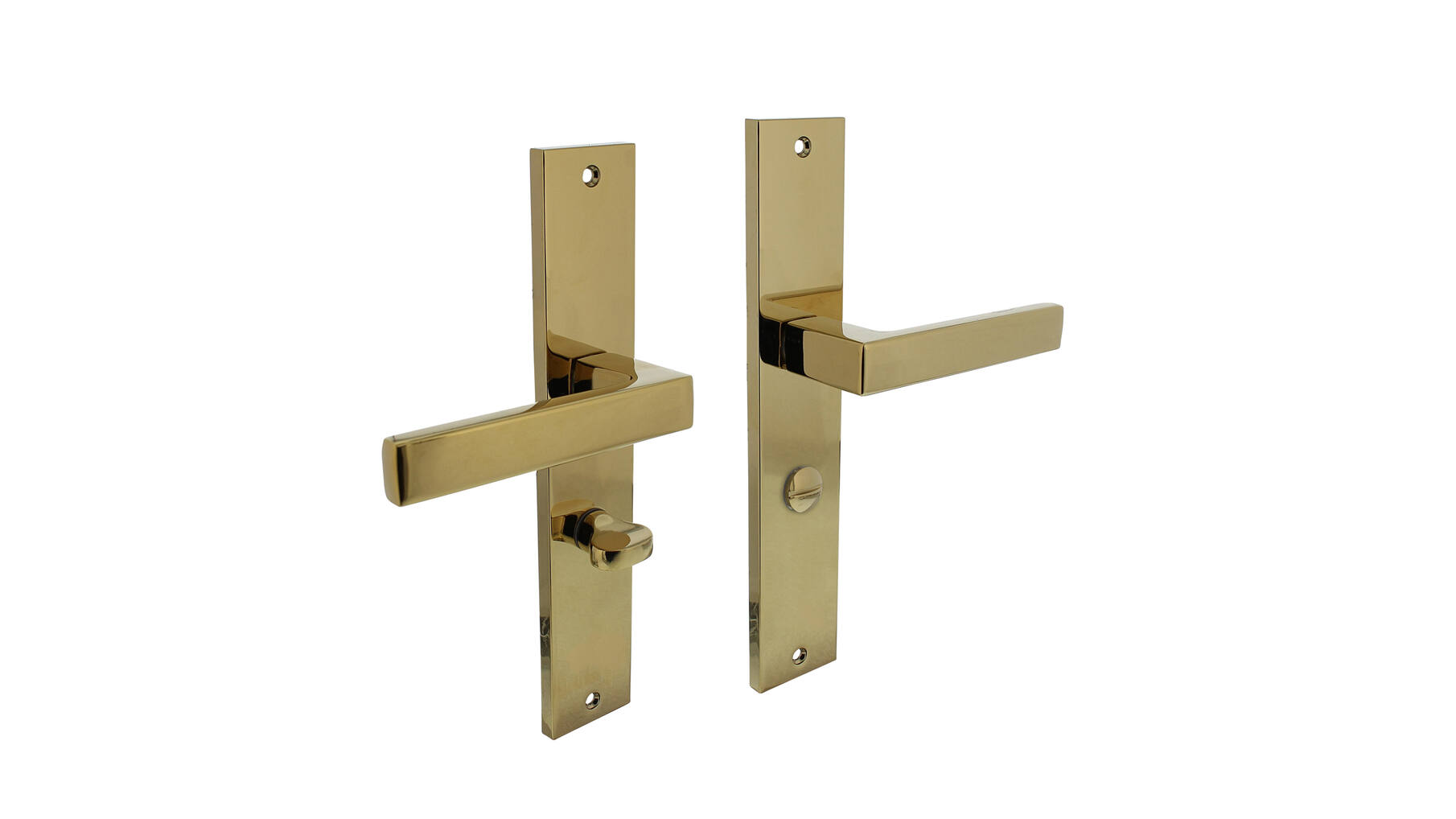 Deurkruk Hera op schild 245x45 mm WC63/8 mm
