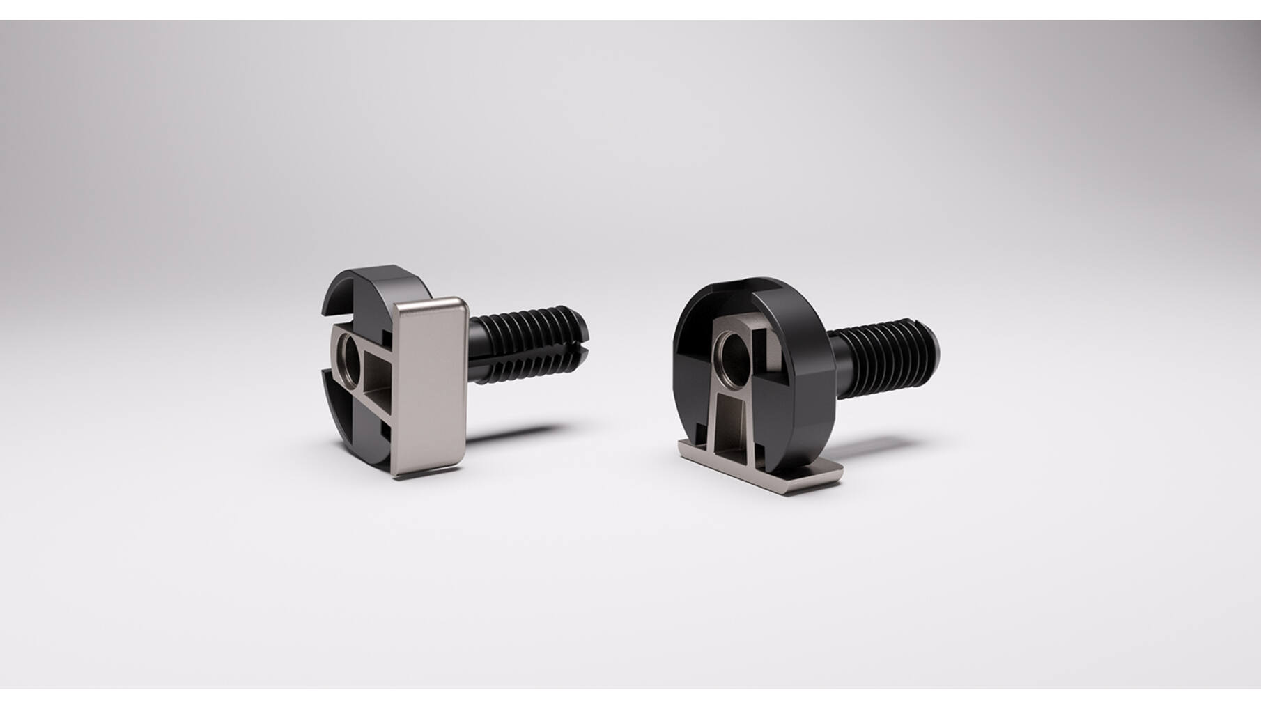 Plankverbinder zwart voor TRIS voor plankdikte 25mm