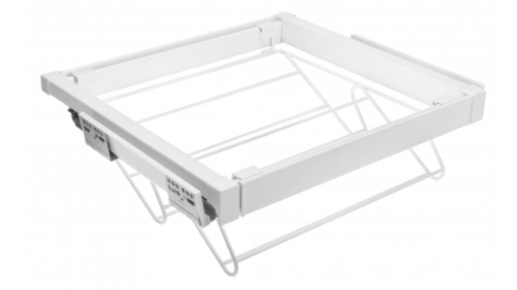 Schoenenrek, uittrekbaar,  700 mm SOFT-CLOSE, Wit