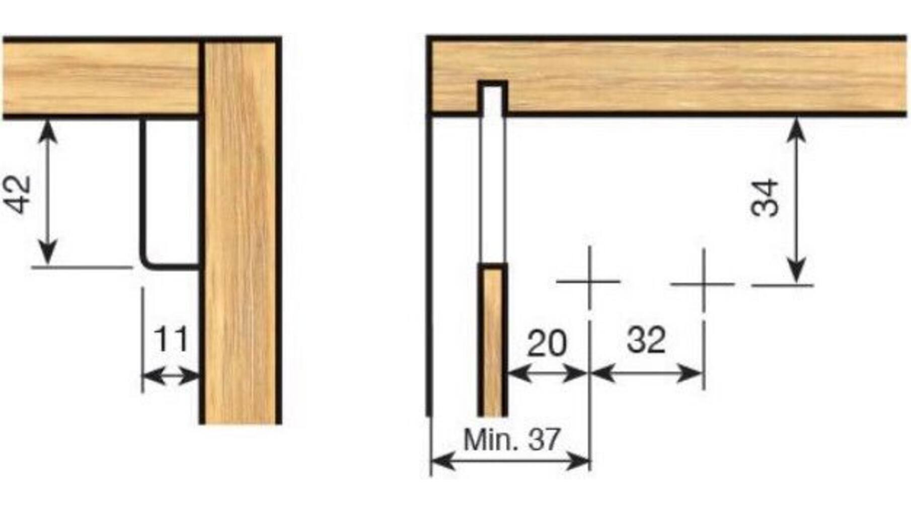 Kastophanger SCARPI 4 rechts 3D verstelbaar met schr. 5x15mm