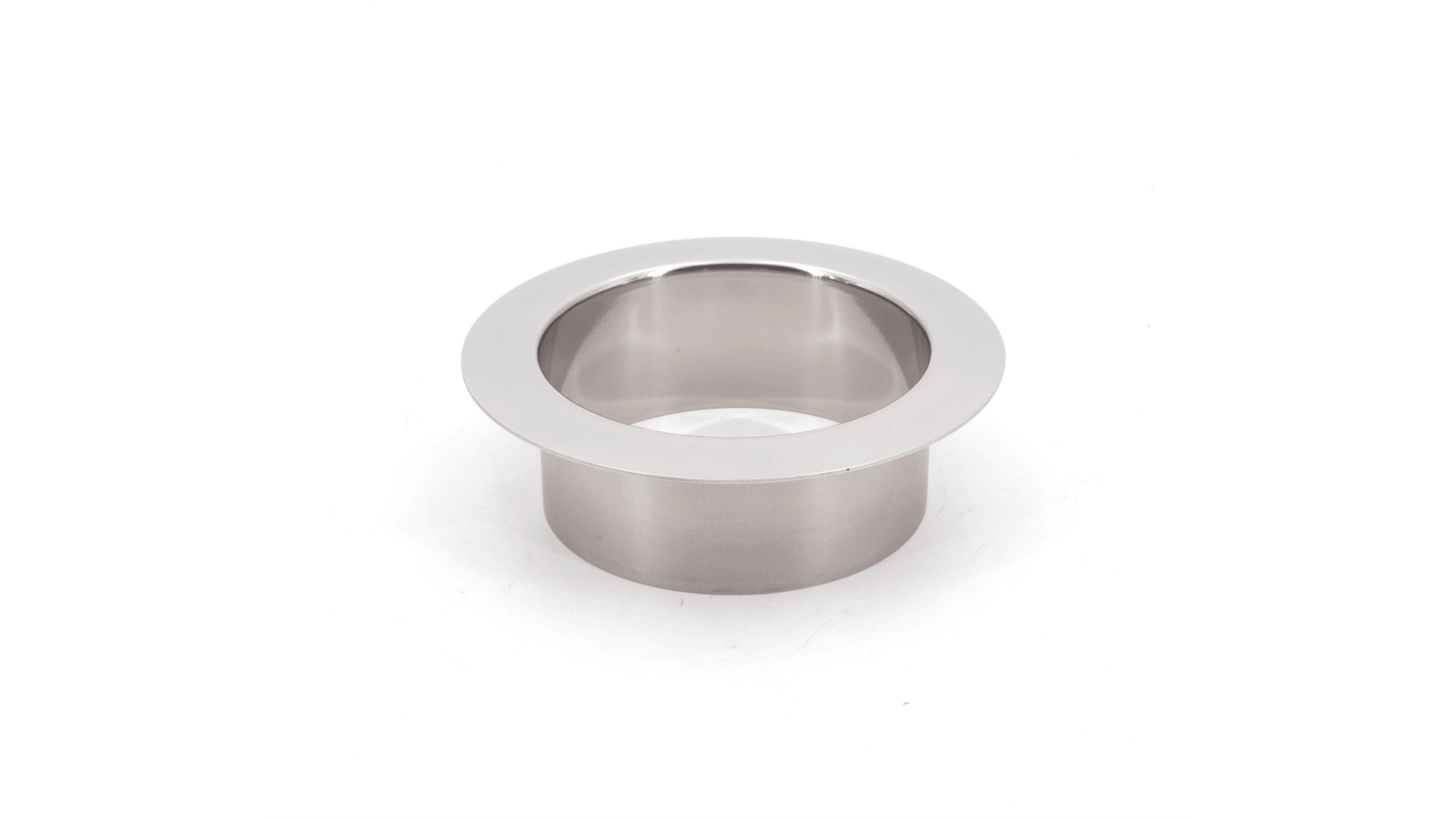 Afvaldoorlaat rond RVS glanzend, boormaat 82mm, geen deksel