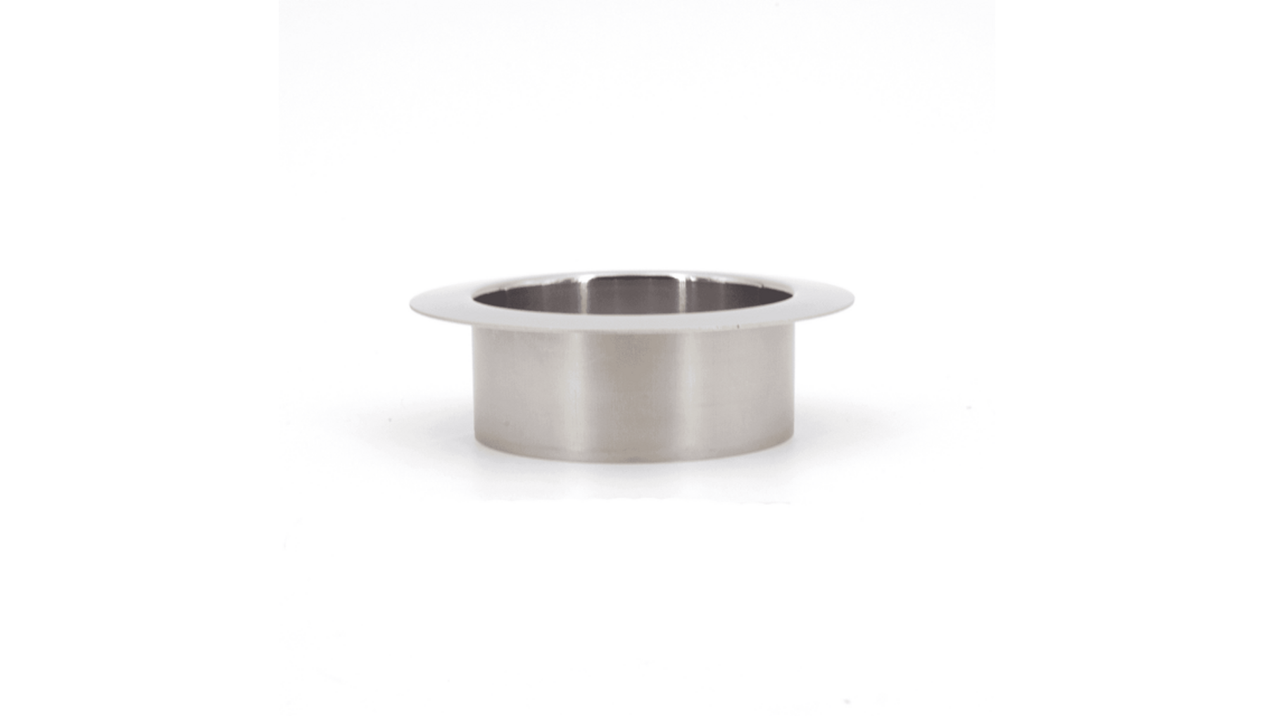 Afvaldoorlaat rond RVS glanzend, boormaat 82mm, geen deksel