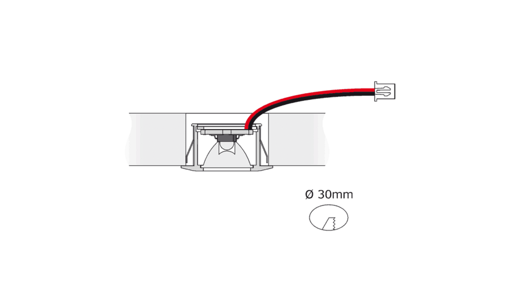 5x Pixel 24V RVS Look + GiroFE 15W driver met zwarte zender