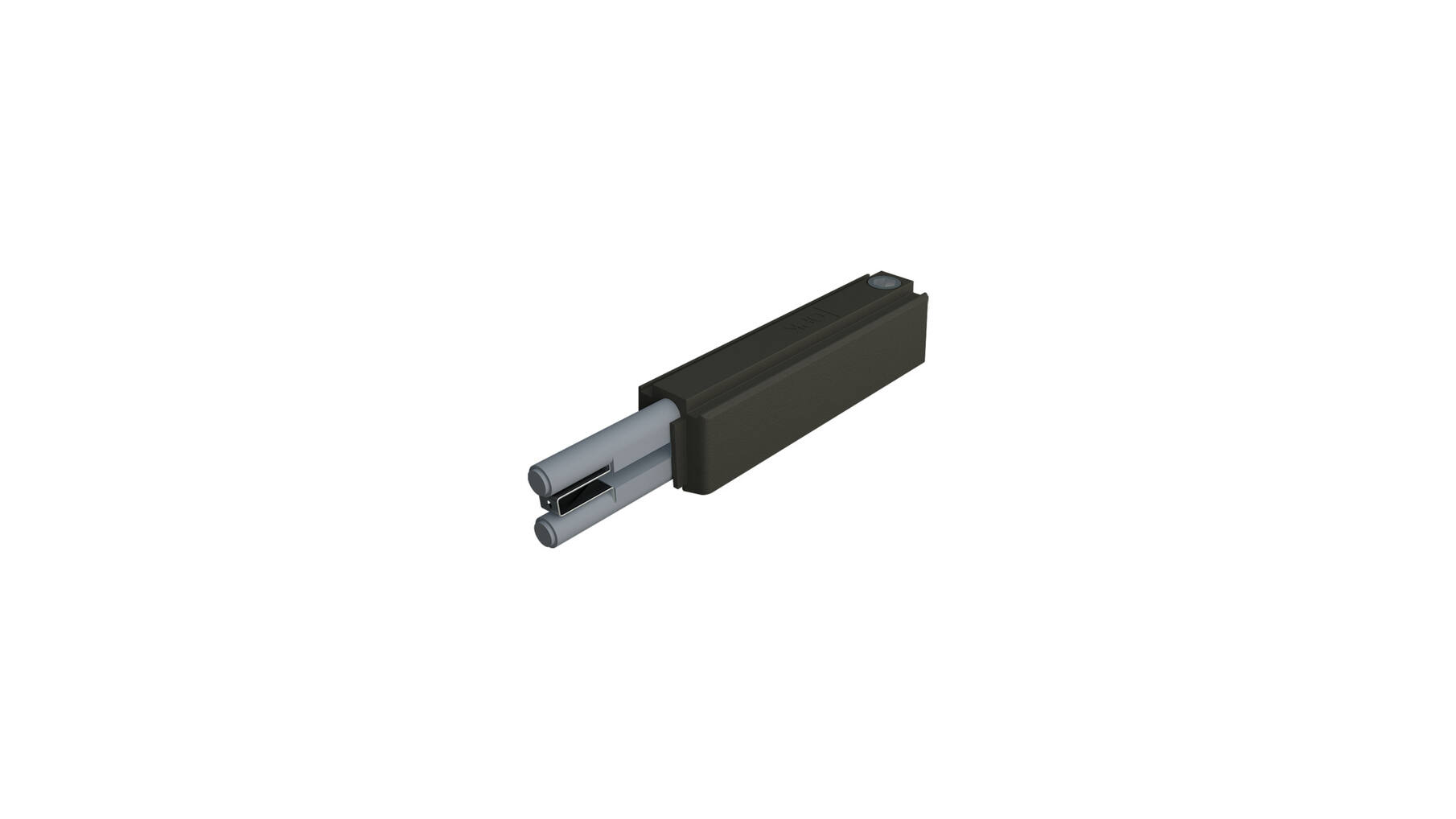 Spaceship push to open met roller met contactplaatje, 1 set