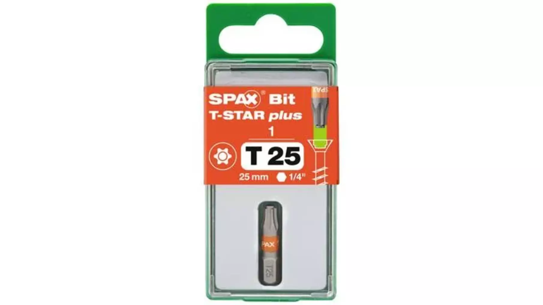 SPAX bit T-star T25 1 bit per pakje