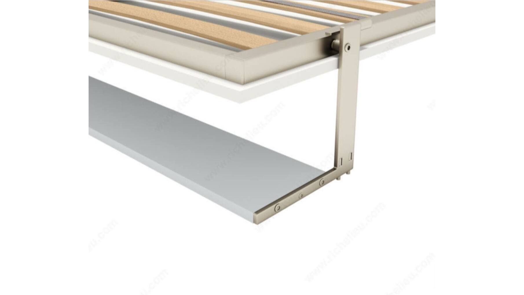 Opklapbed CLICK V TOP, met bureau+plankmechaniek,143x202cm