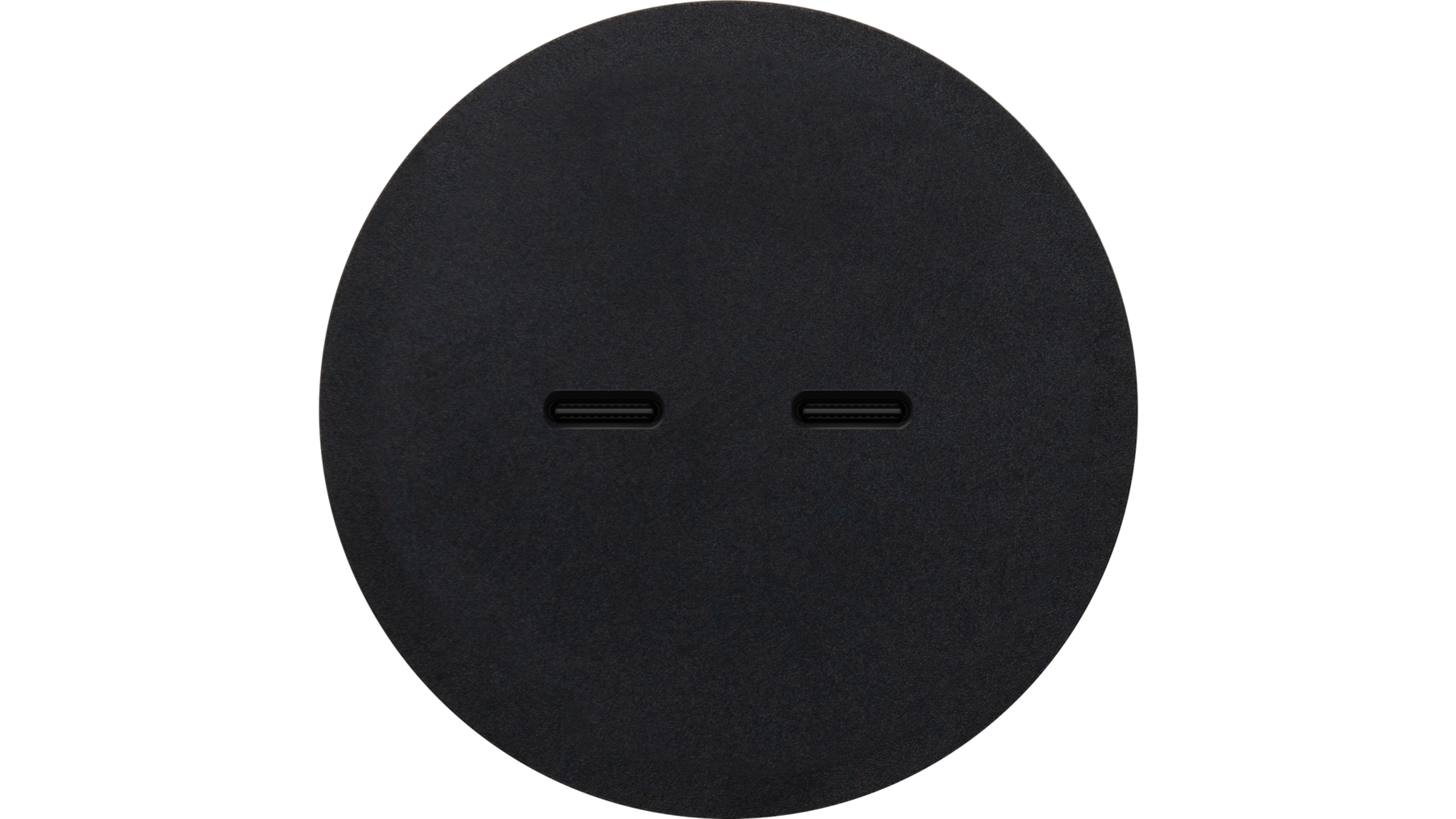 Rond 2.0 Multifit - USB-C 2X (30W) - s. trim - black ano