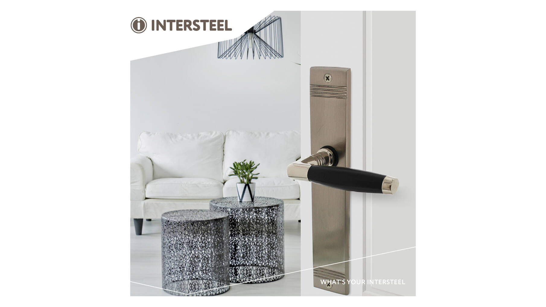 Deurkruk Ton Basic met schild blind nikkel mat