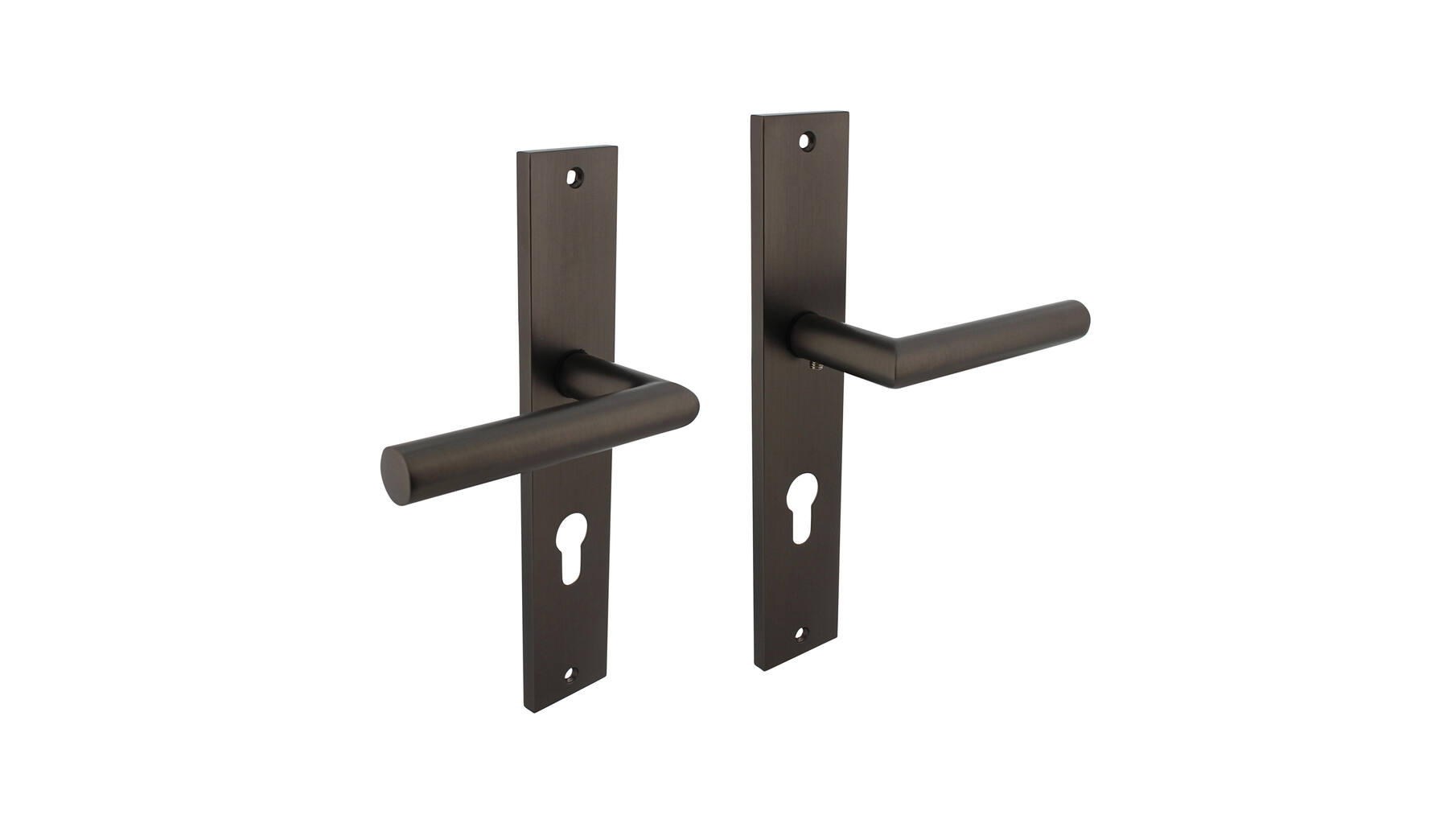 Deurkruk Bastian op schild 245x45mm PCgat 72mm
