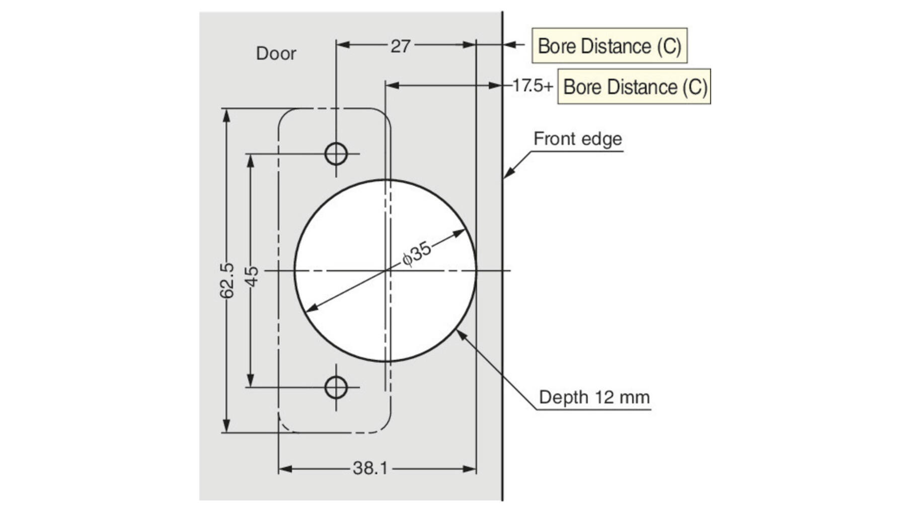 Opdekscharnier RVS SUS304 met soft close, 3D verstelbaar