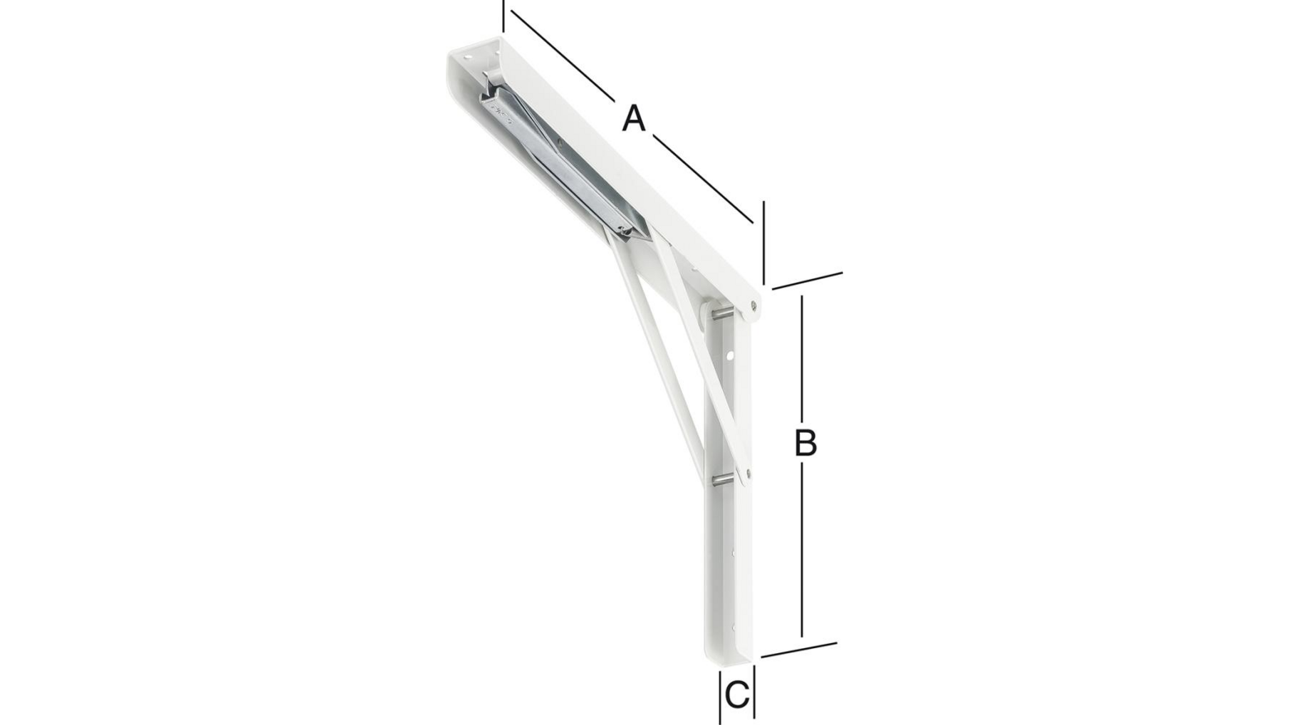 Konsole 400mm inklapbaar en verstelbaar