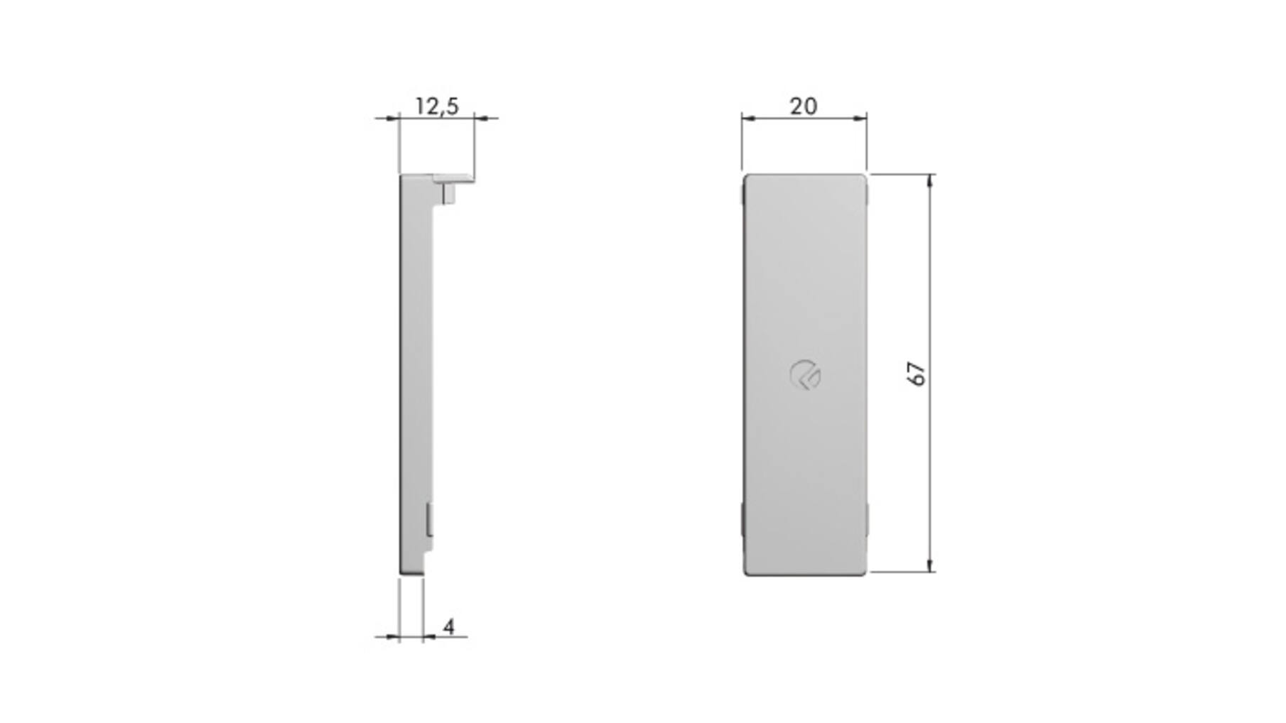 Afdekkap voor kastophanger LIBRA H7 wit