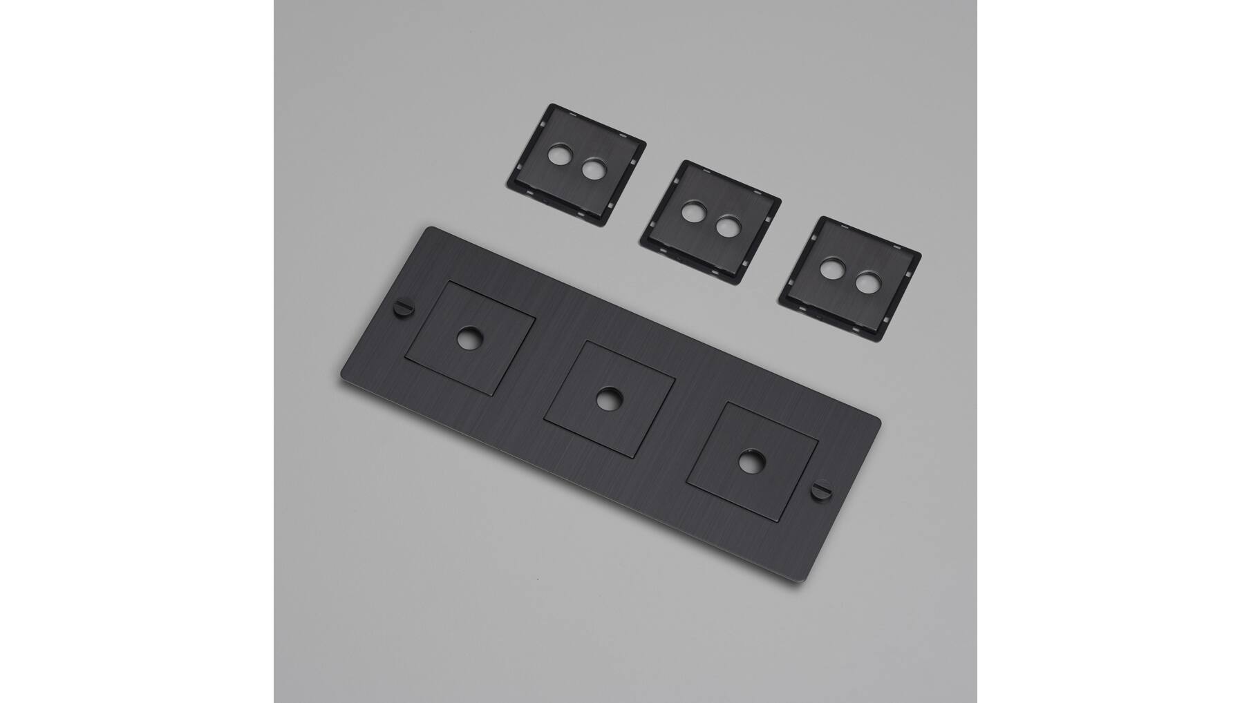 3G Wall Plate/Horizontal/Smoked Bronze