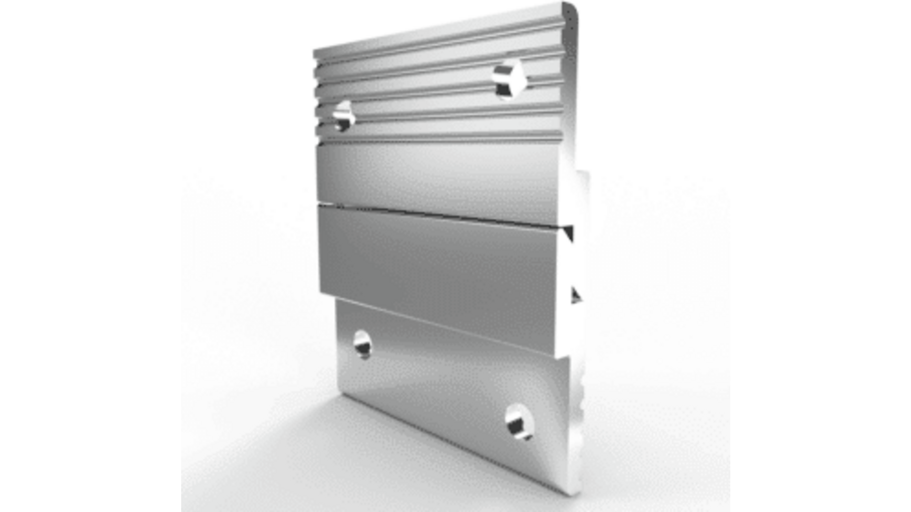Paneelprofiel aluminium MF375 lengte 1250mm, diepte 6.35mm