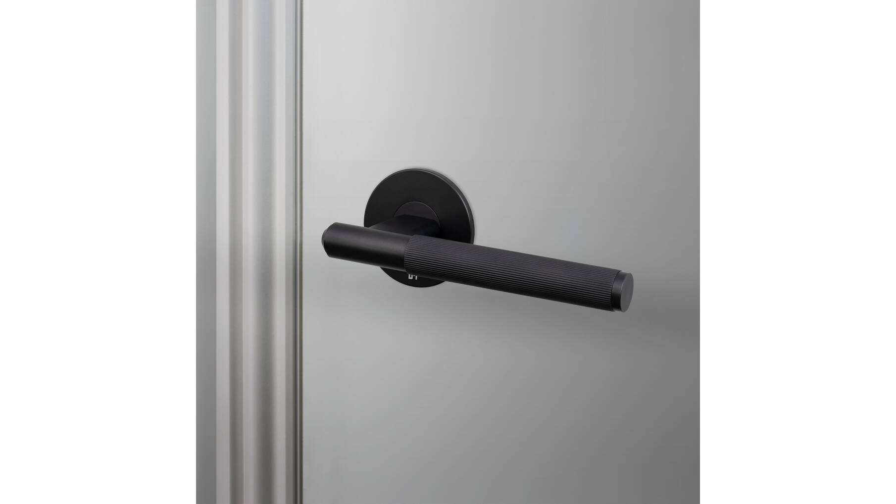 Fixed Door Handle/Single-Sided/Linear/Welders Black