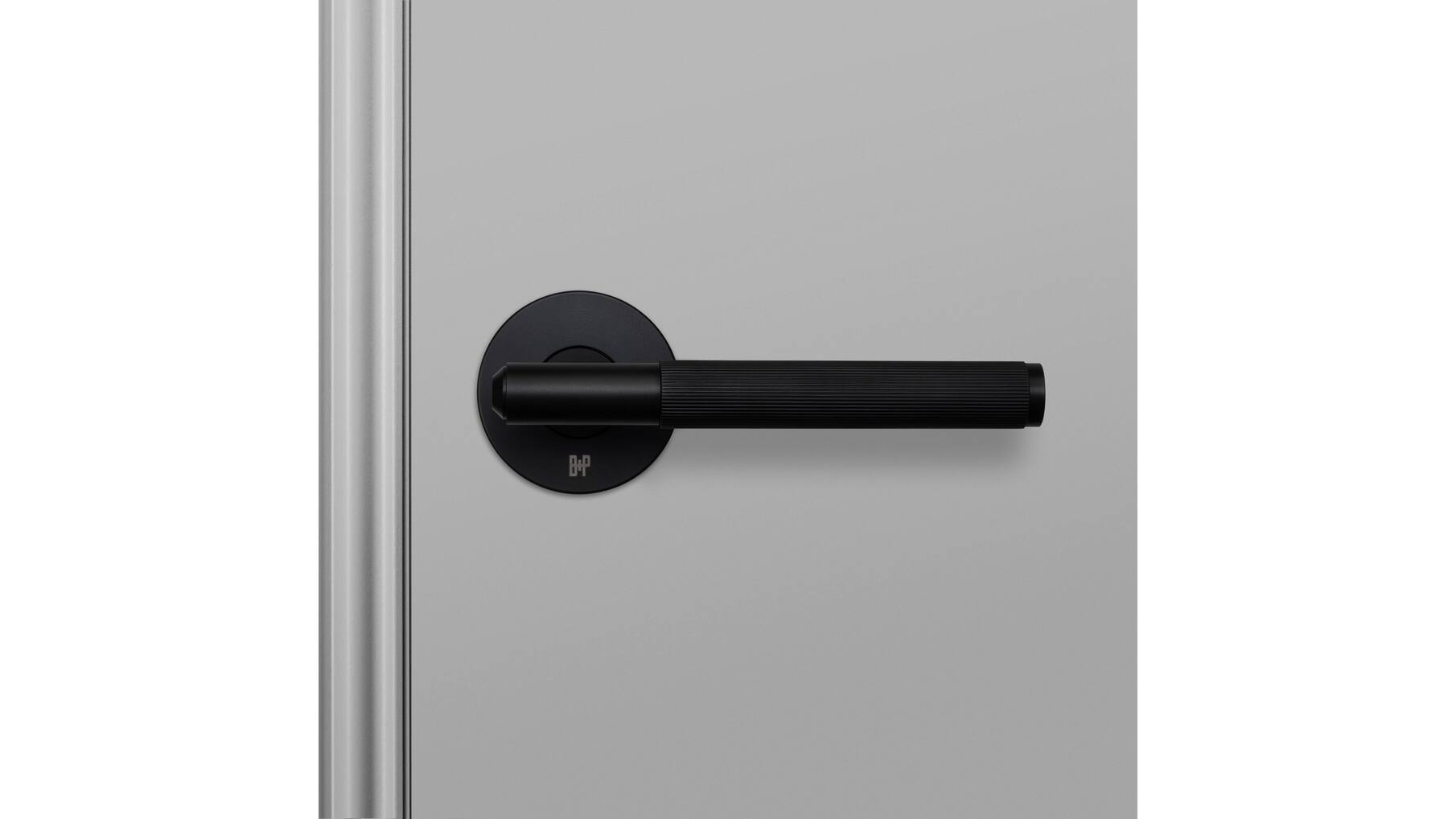 Fixed Door Handle/Single-Sided/Linear/Welders Black