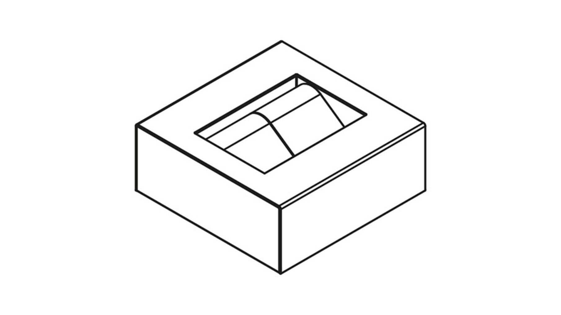 CubiLux vierkant horloge Leder