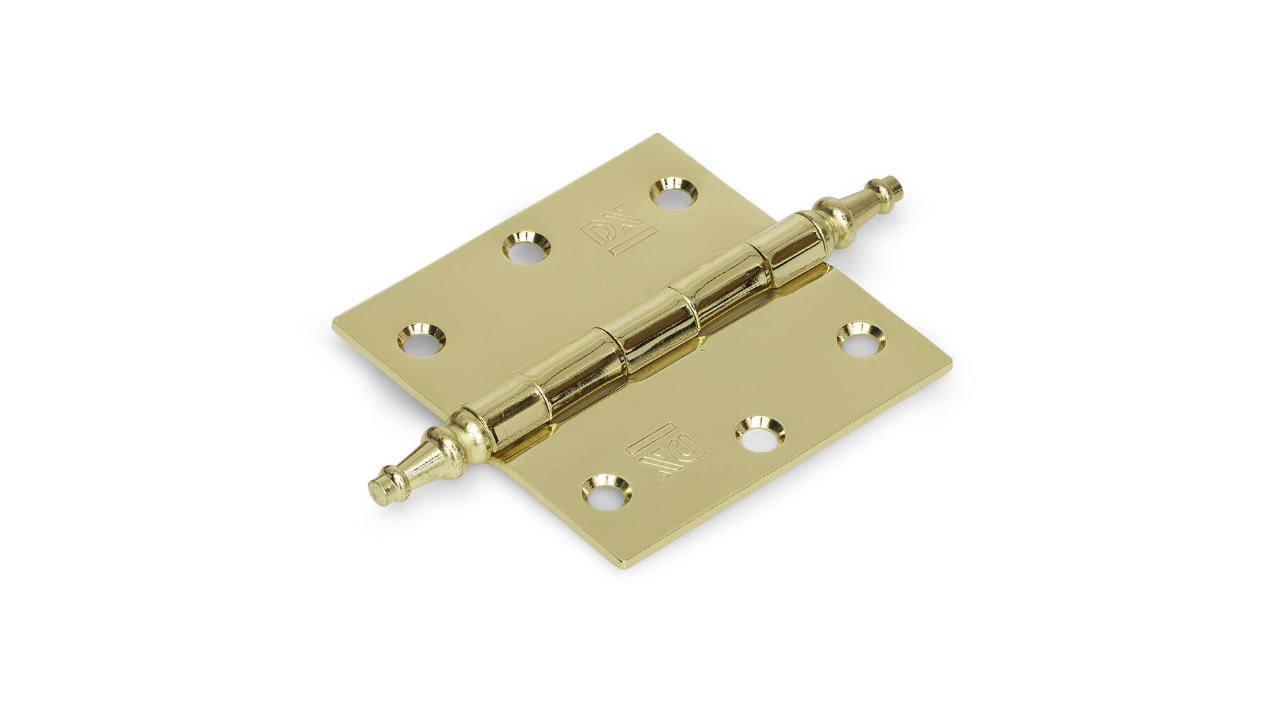 Vaaskopscharnier 76x76x2mm vermessingd
