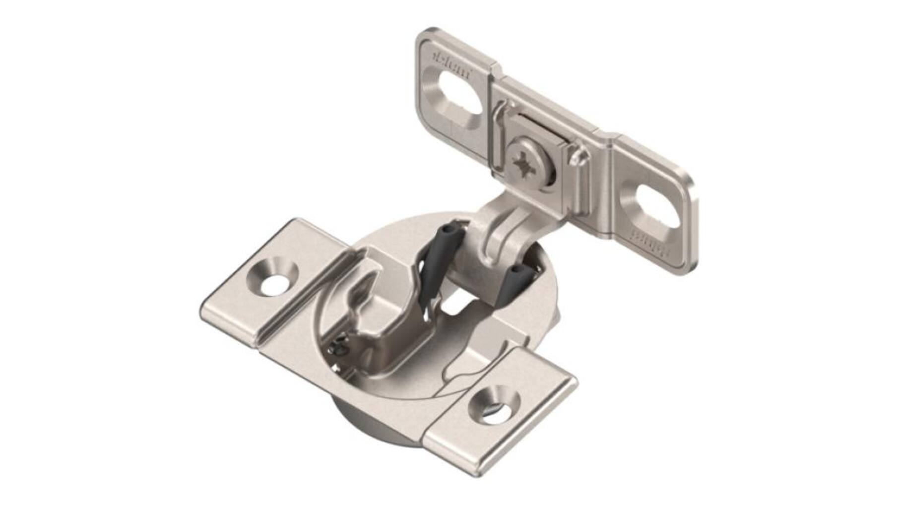COMPACT scharnier met veer 107°Frontale bevestiging schroef