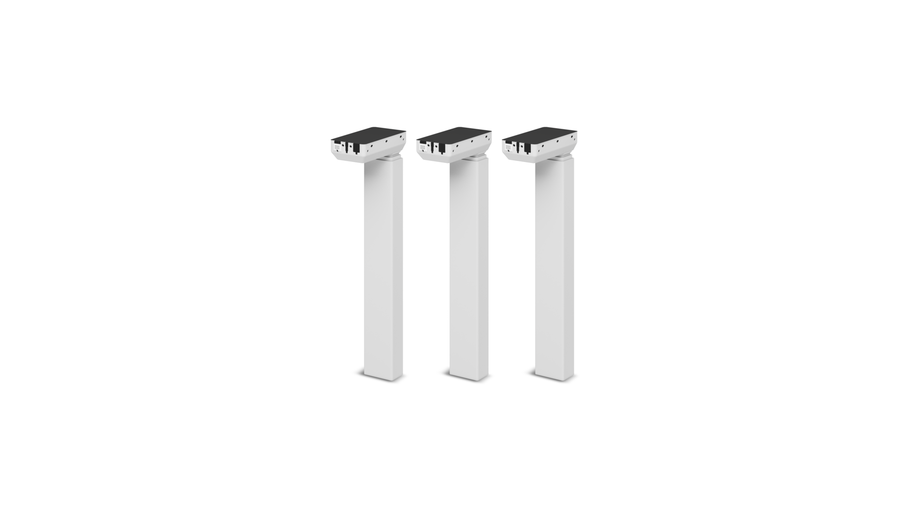 Milano set met 3x DL6 Experience. Kleur: Wit RAL9016