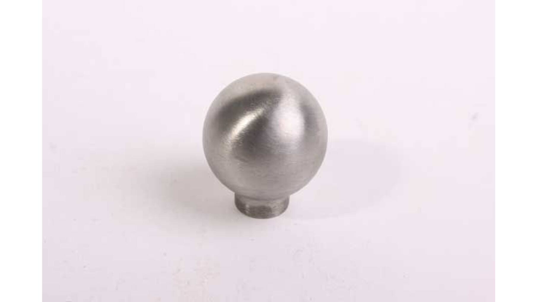 Knop diameter 25mm RVS geborsteld, hoogte 27mm