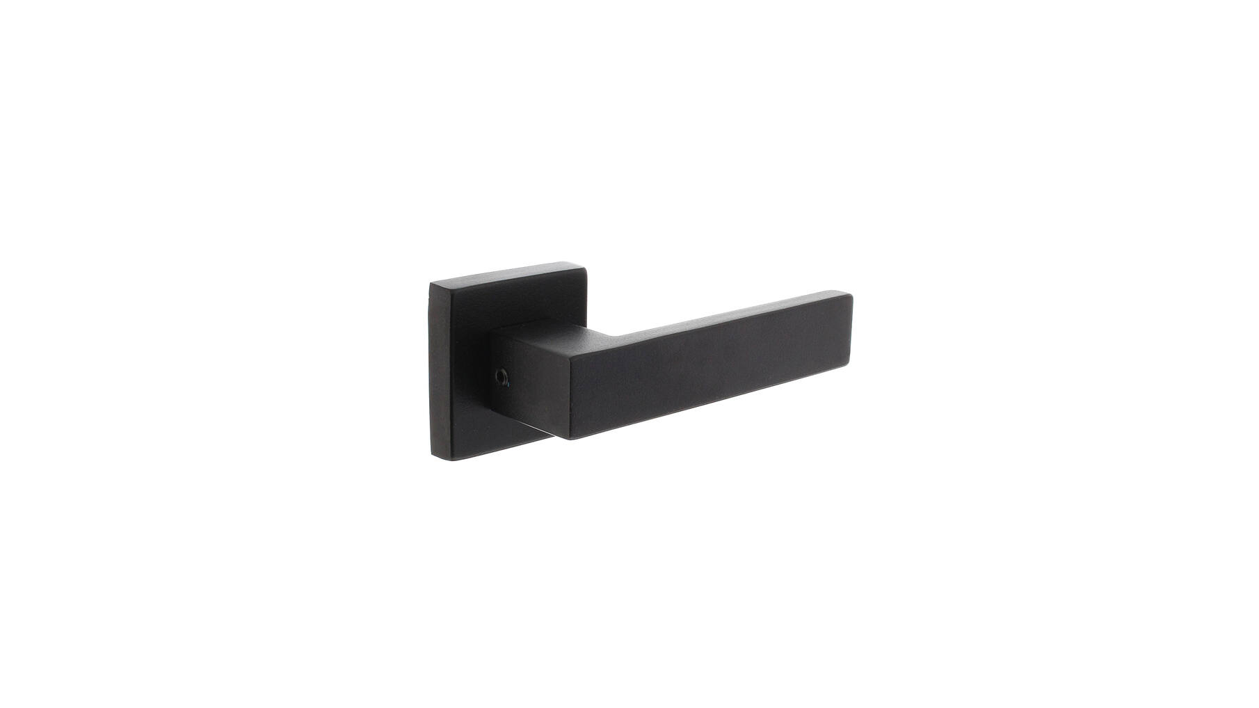 Deurkruk Amsterdam op vierkante massieve rozet 53x53x10 mm