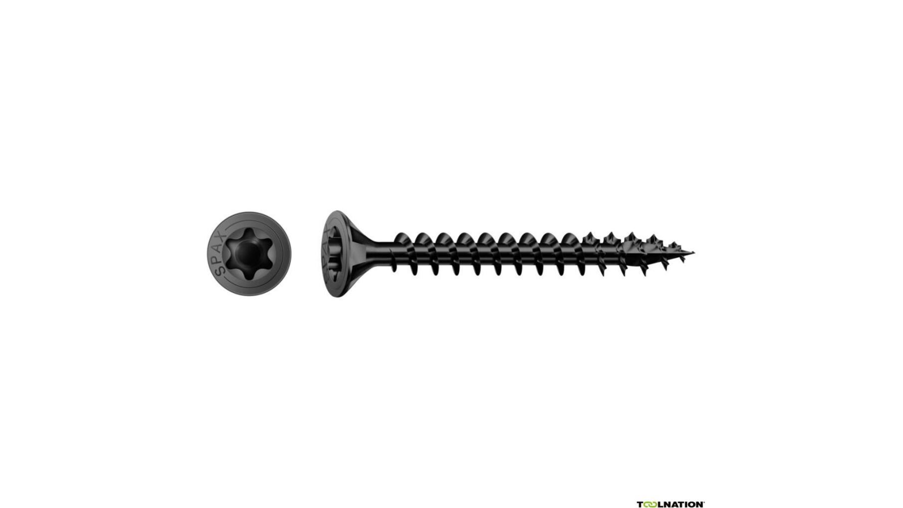 Spax schroef Torx voldraad 4,0x30 PK verzinkt zwart VE= 200