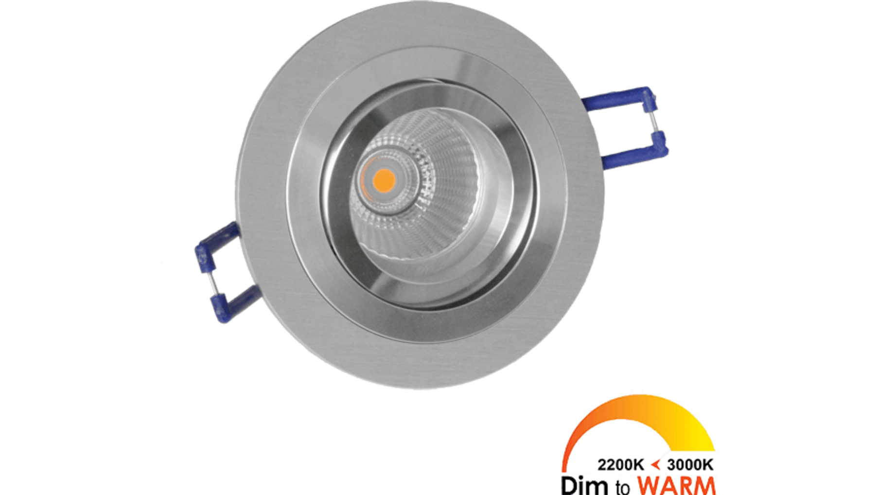 Losse spot Smooth rond Alu Dim to Warm