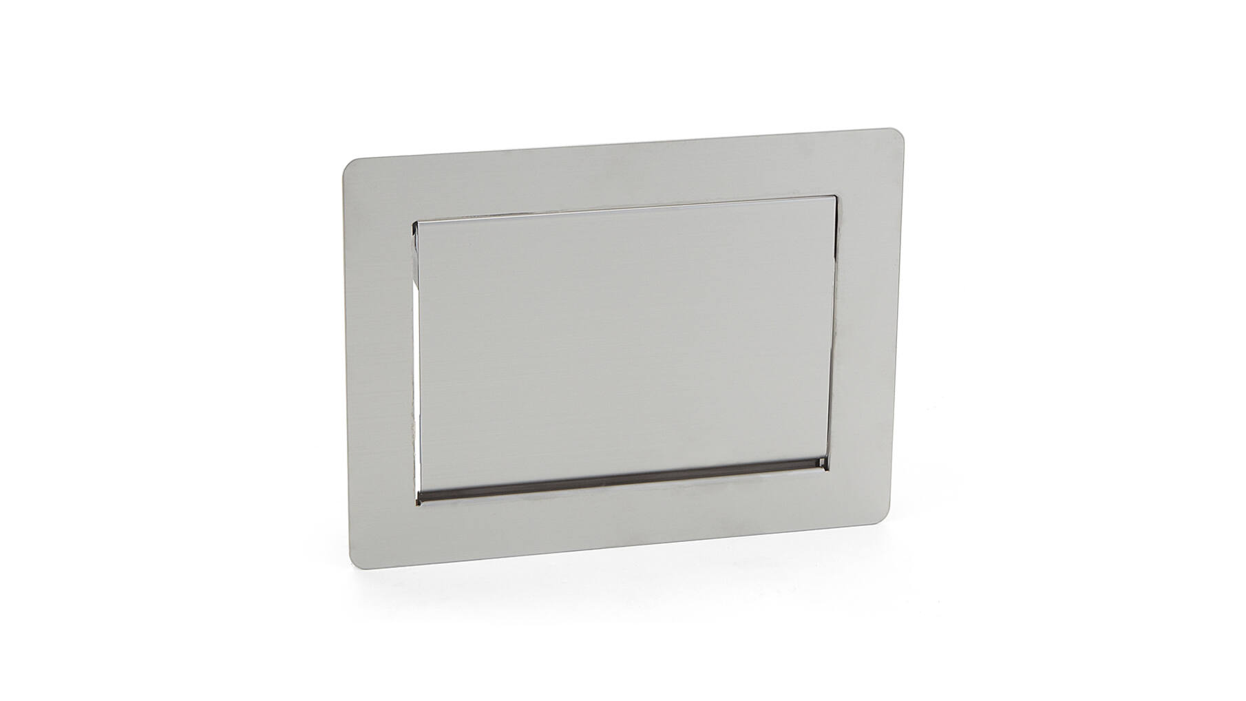 Afvaldoorlaat 308x234mm RVS voor verticaal gebruik