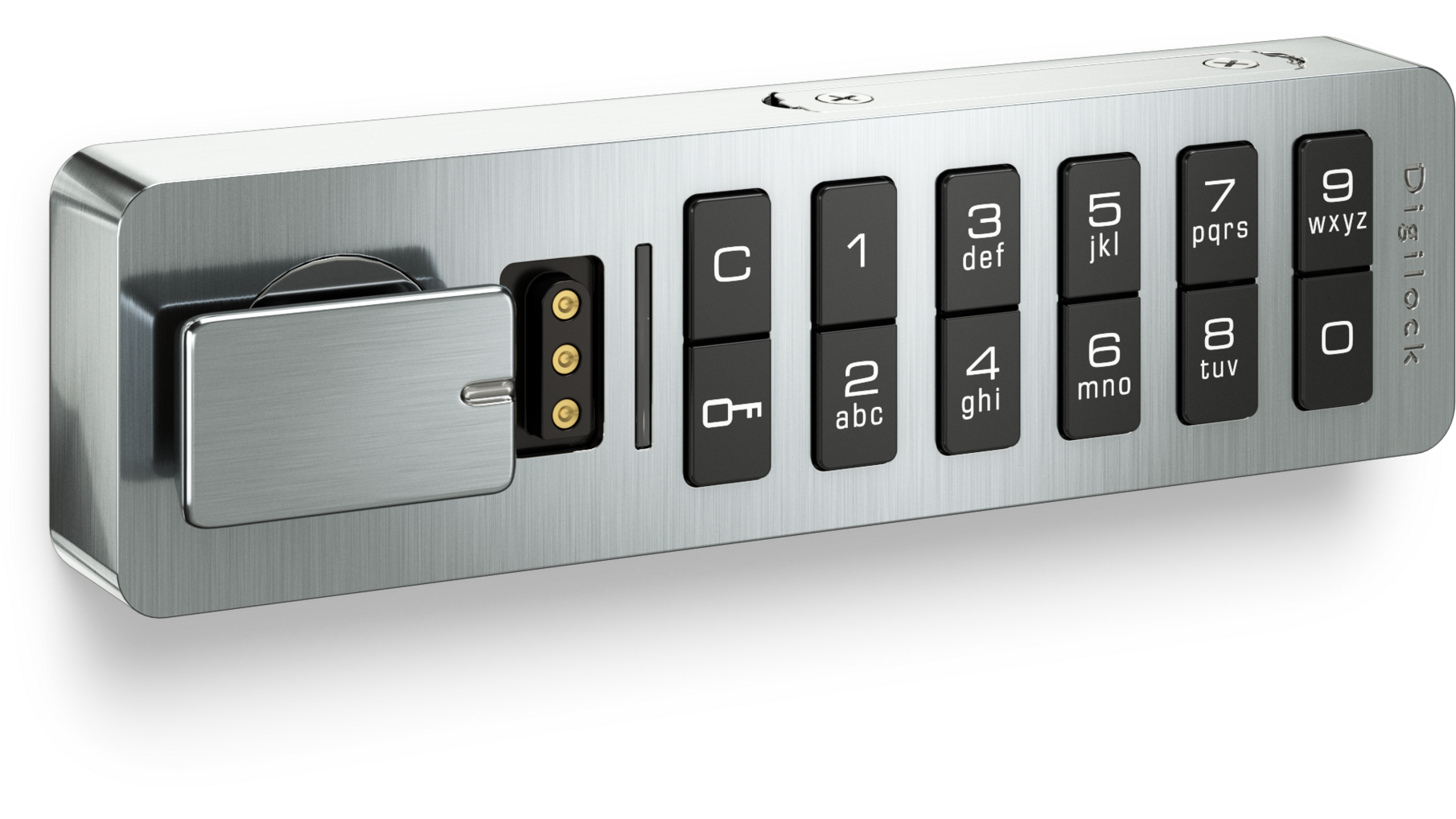Versa keypad Mini horizontaal geborsteld nikkel wisselende