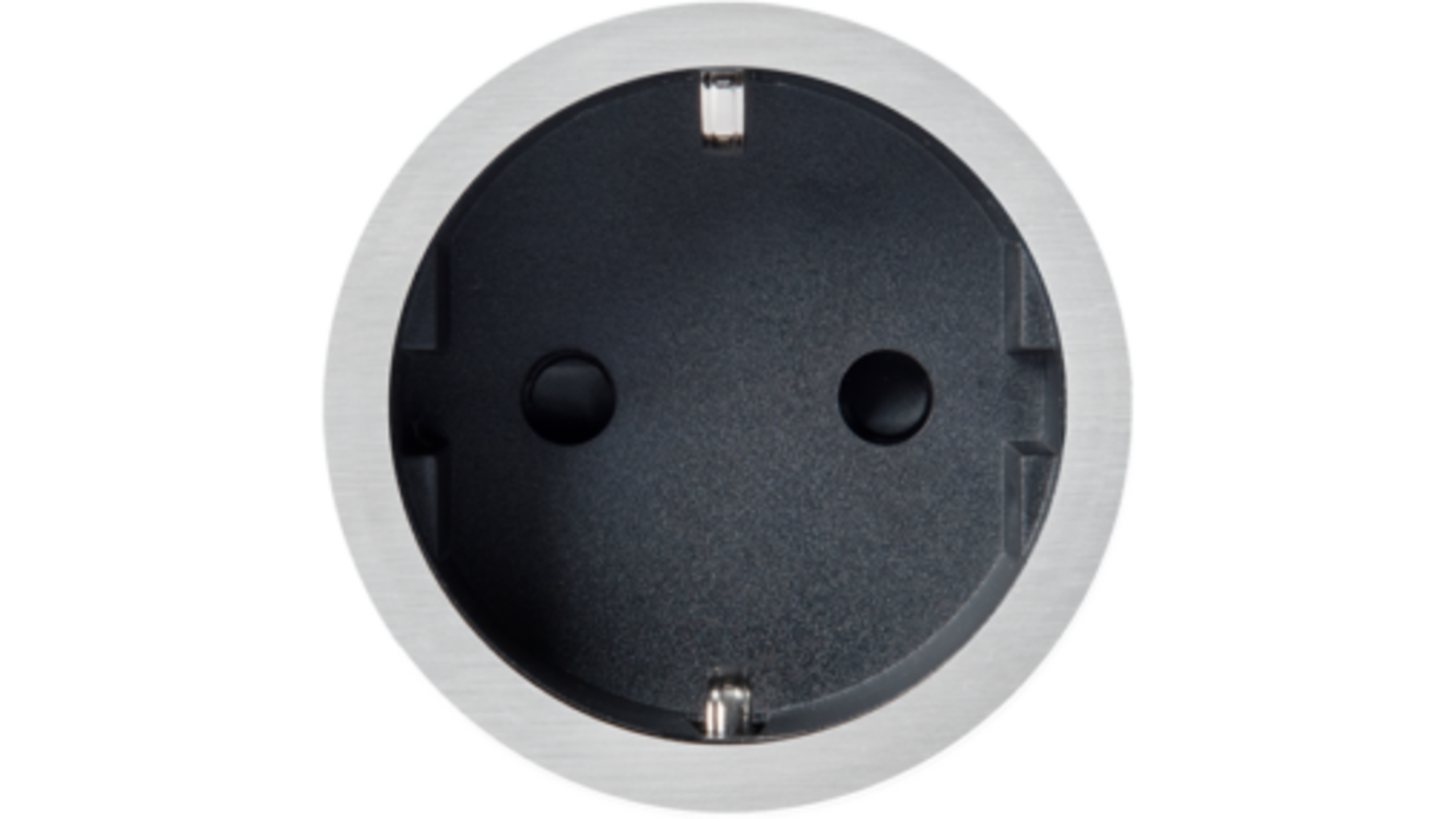 Rond 2.0 Socket F - t.less - brushed nickel - black cup