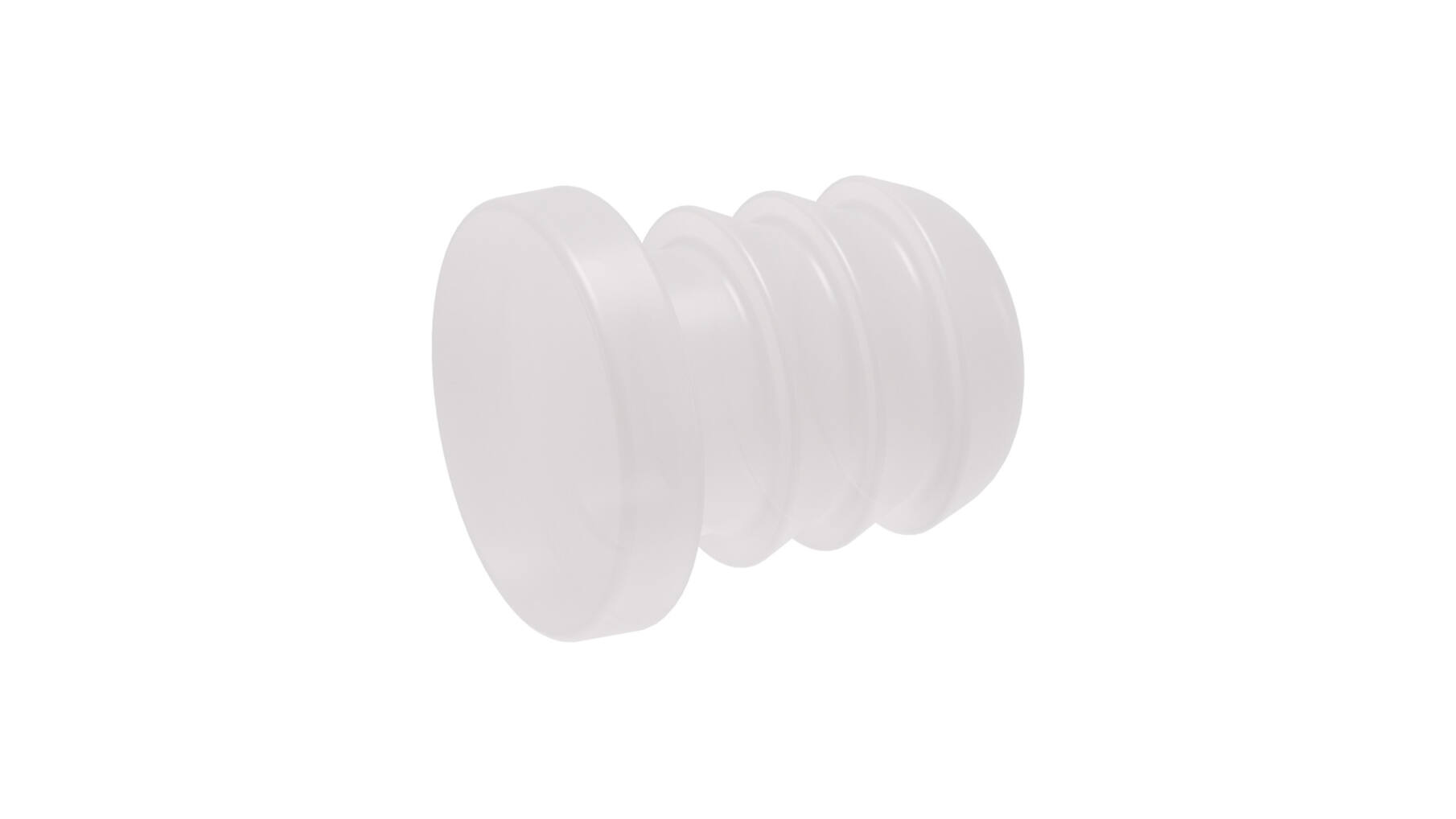 Buffer naturel stift 6mm, schotel rond 7,5mmx1,5mm dik 5000