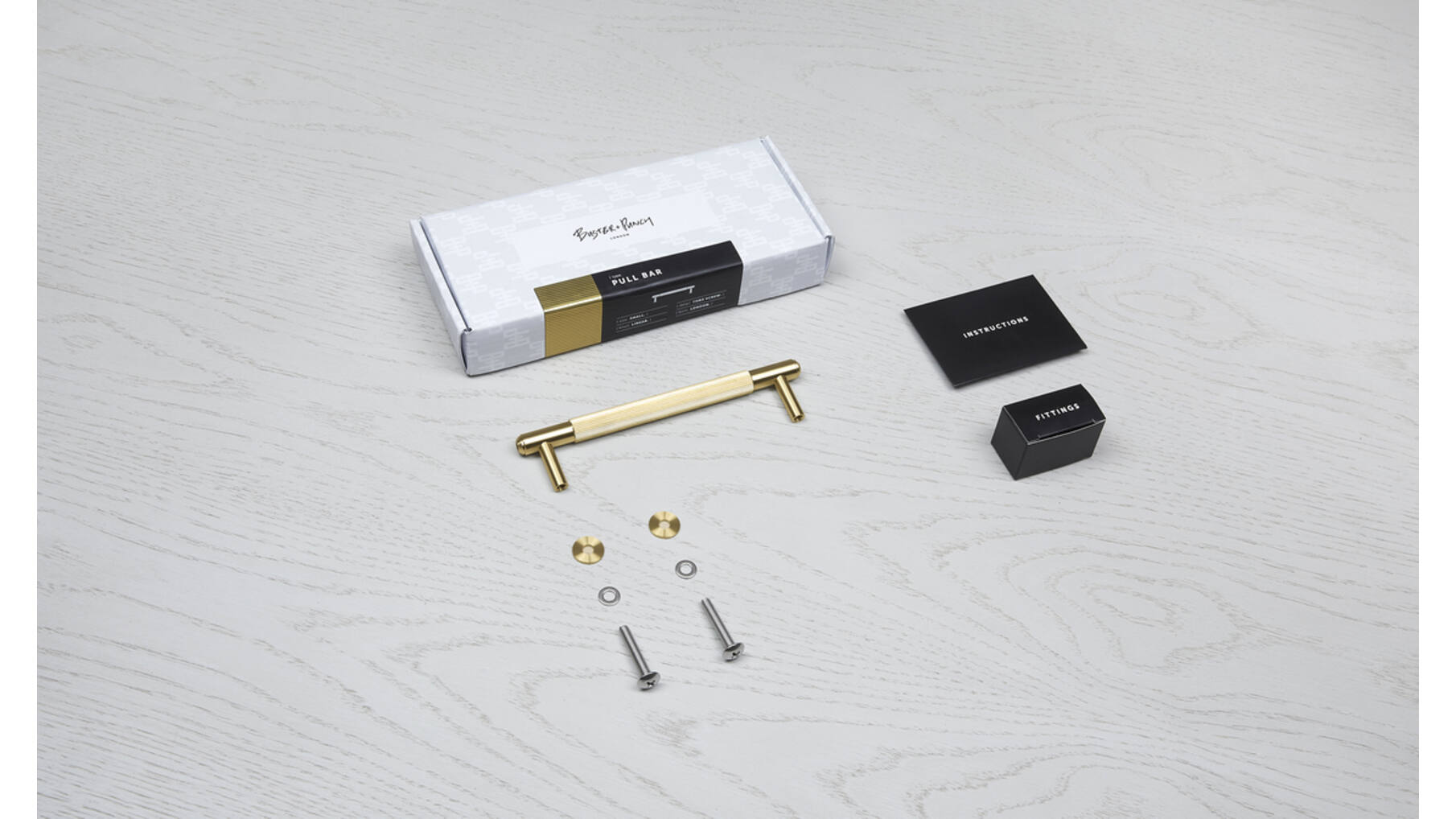 Pull Bar/Linear/Small 150Mm/Brass