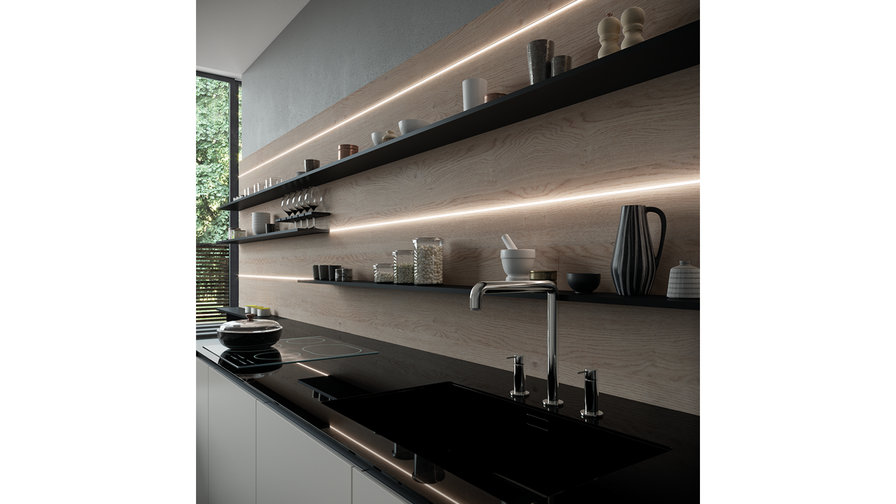 APEX-86 8x6mm met eindkapjes inbouw profiel lengte: