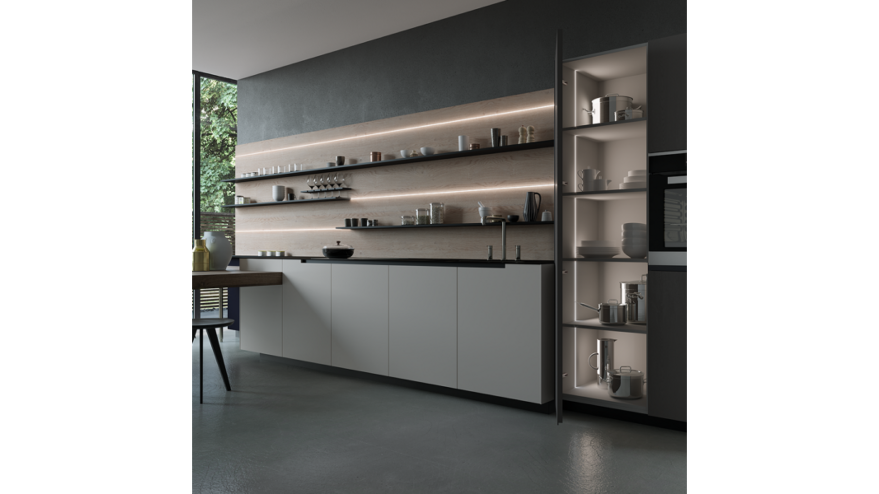 APEX-86 8x6mm met eindkapjes inbouw profiel lengte: