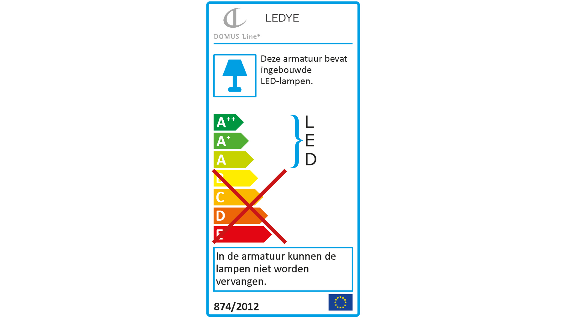APEX-86 8x6mm met eindkapjes inbouw profiel lengte:
