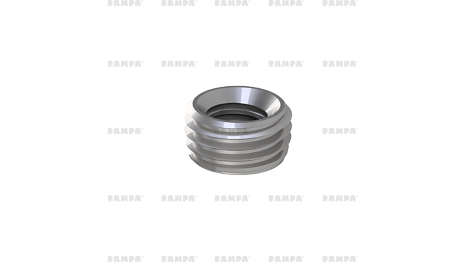 Rampabus voor volkern M6/9x4,8mm type E kort , staal