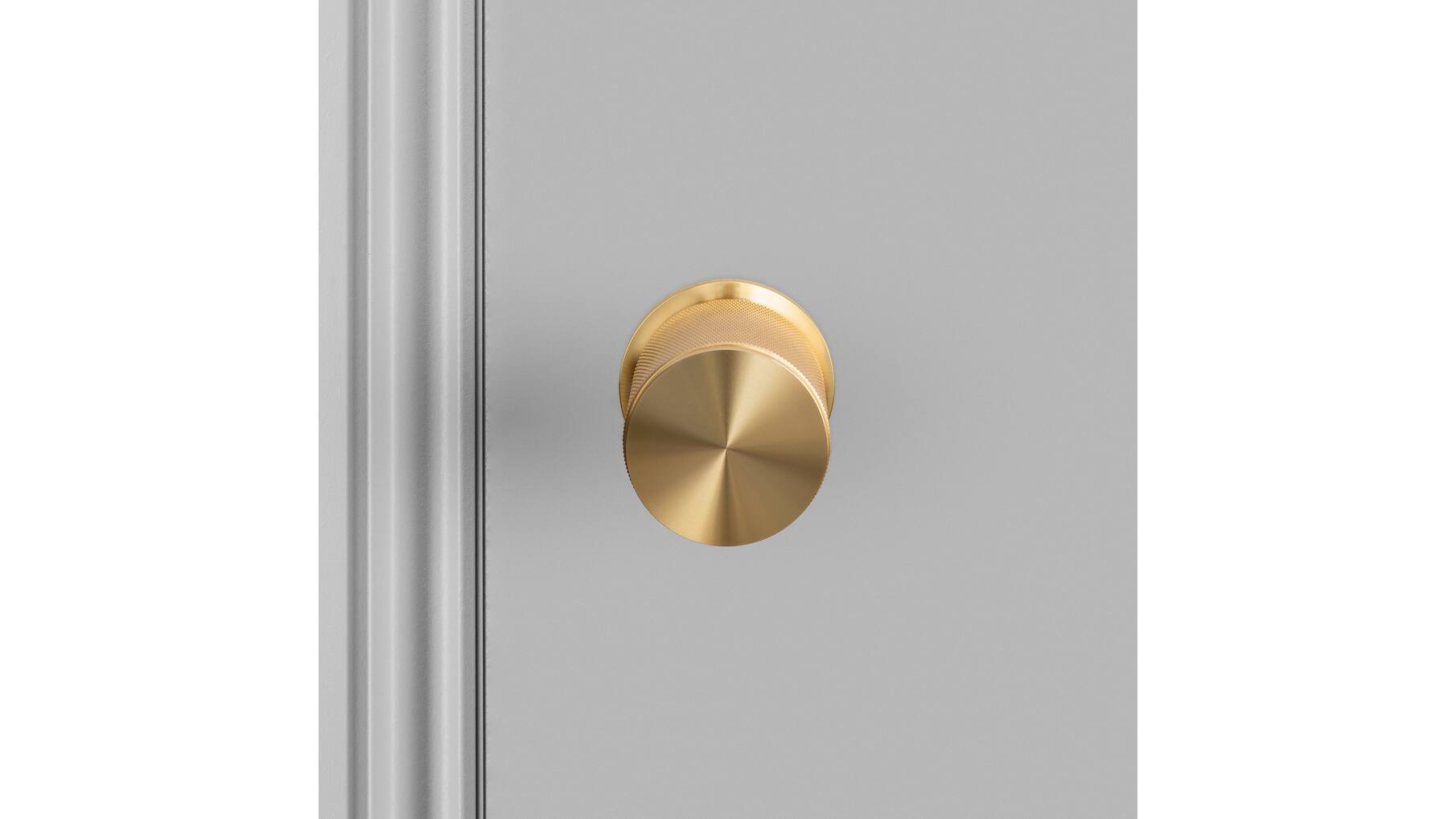 Door Knob Set/Cross/Brass