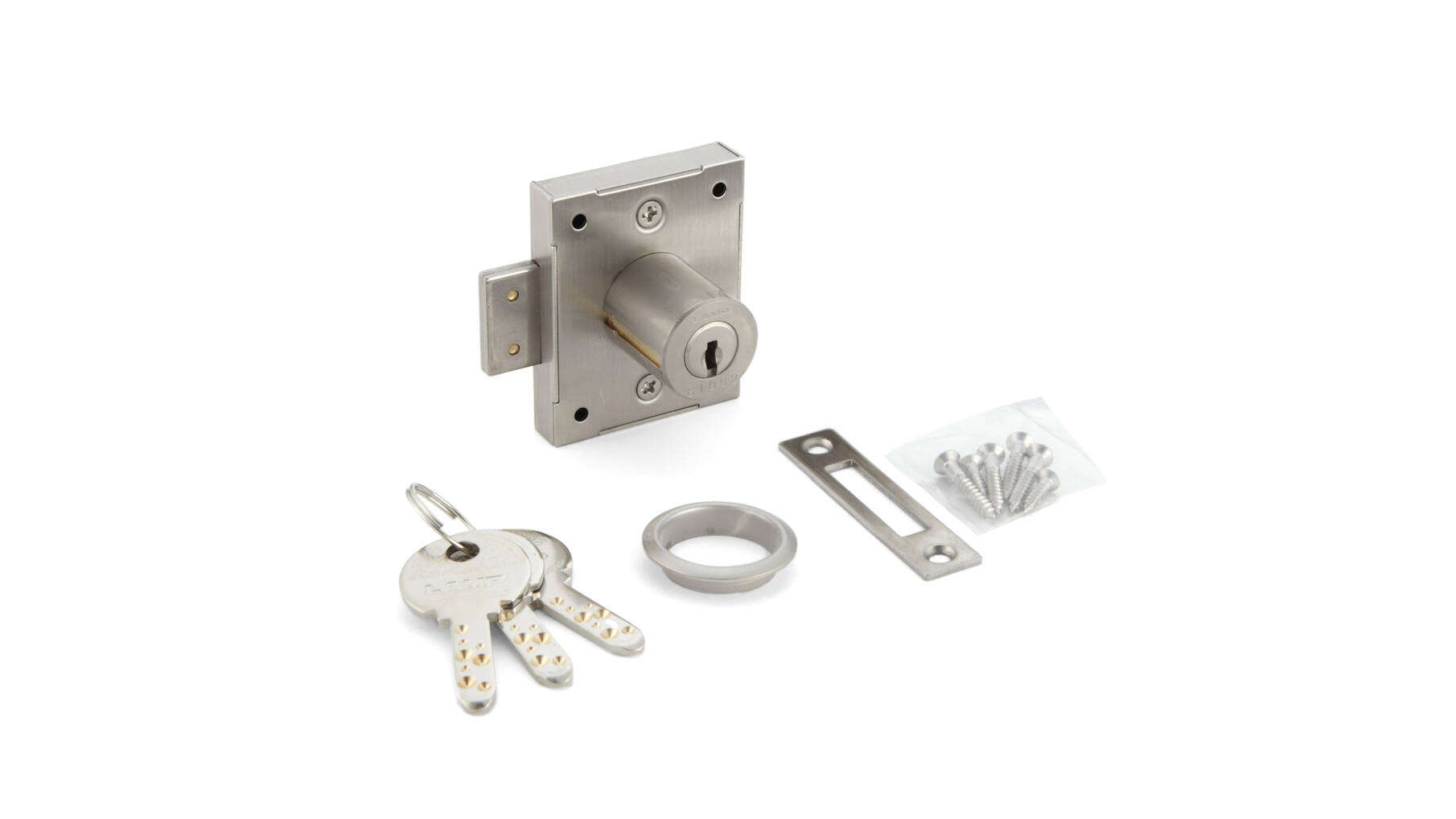 Oplegslot 7810 55x44mm RVS rechts gelijksluitend G-1001
