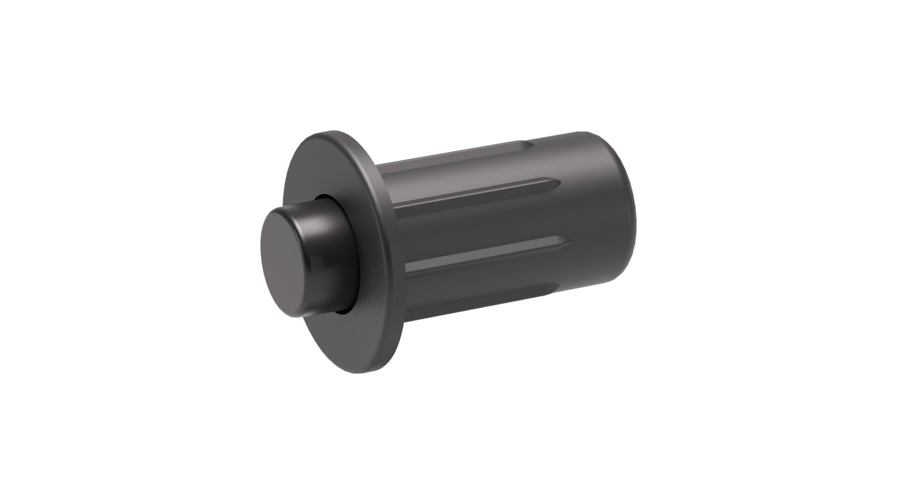 Deurbuffer K FLEX antraciet, boring 5mm, bufferstift 2,3mm