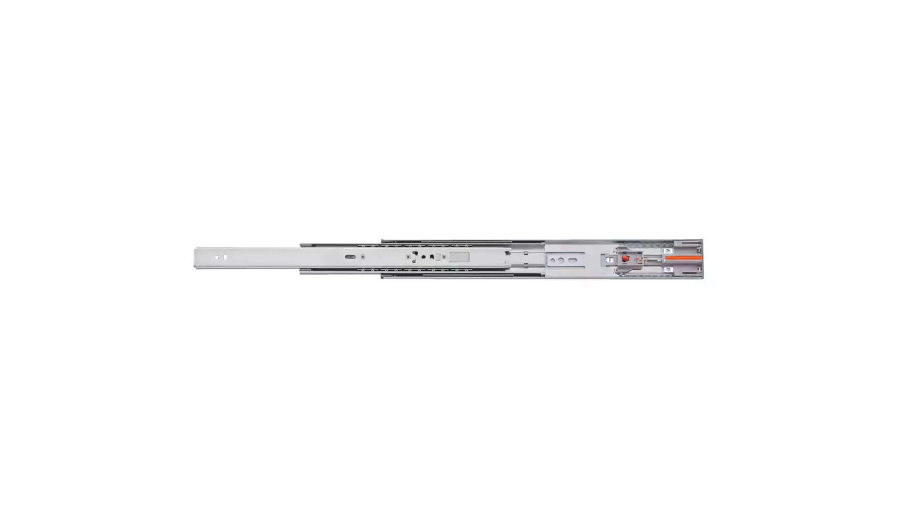 Ladegeleider RVS, lengte 400mm, SOFT CLOSE
