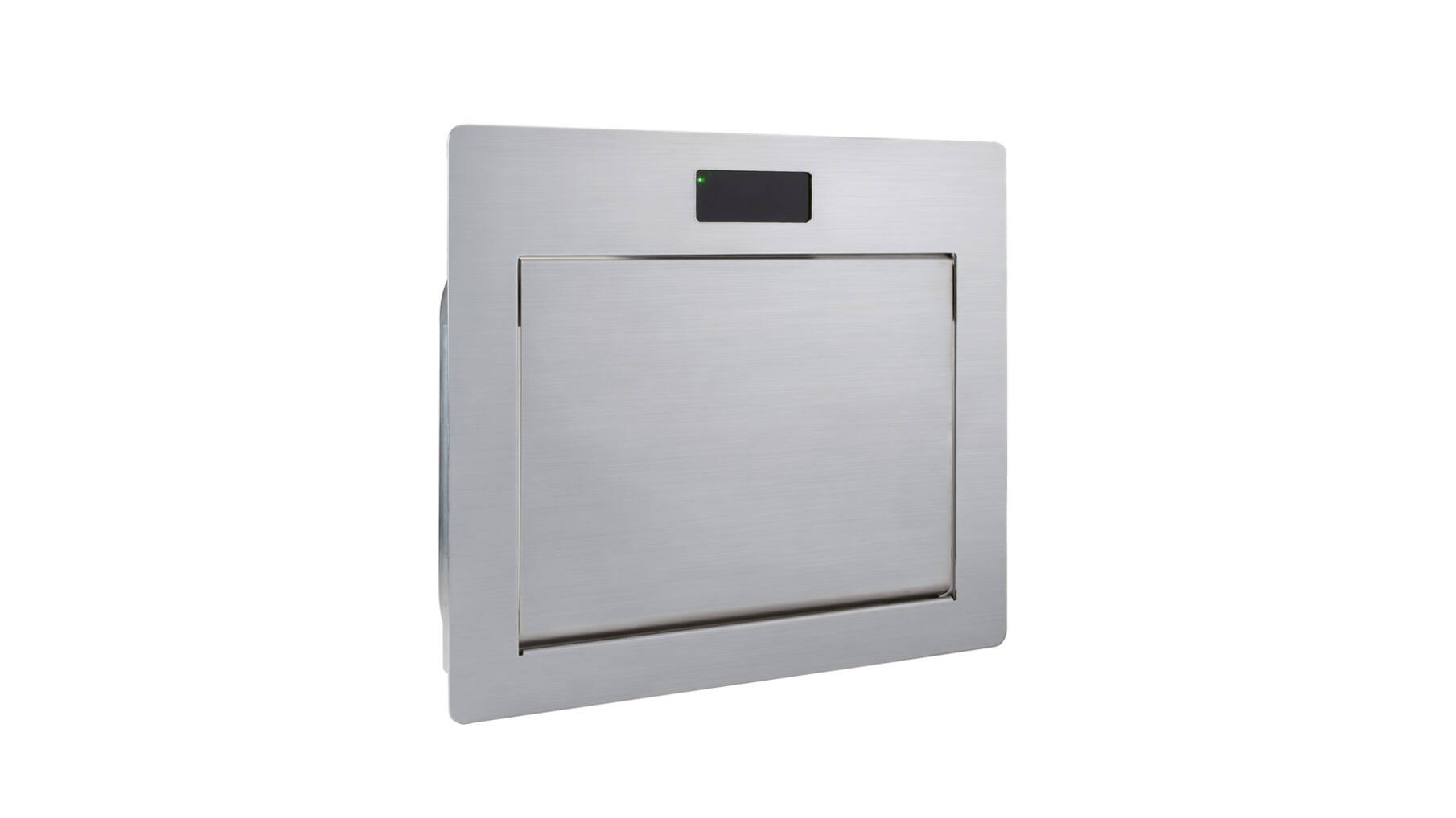 Afvaldoorlaat RVS met sensor contactloos openen 234x160x319