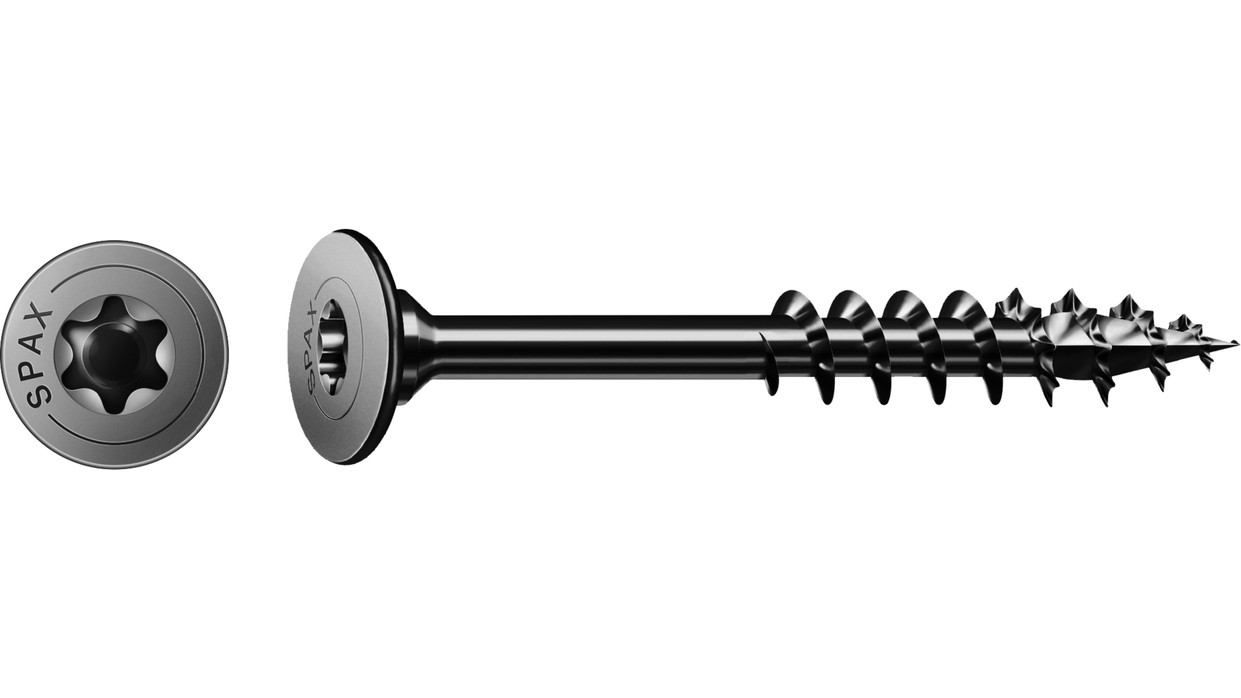 Spax torx corpus 4,0x30 deeldraad VE= 200 st zwart
