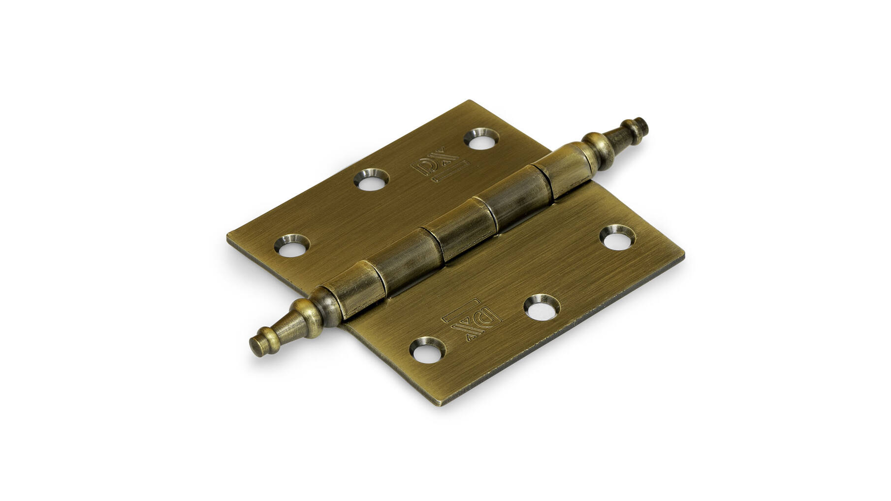 Vaaskopscharnier 76x76x2mm gebronsd met losse pen